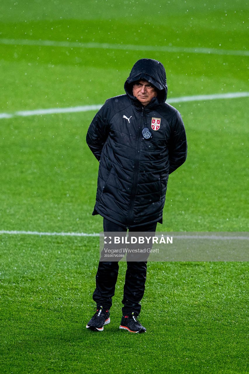 Ljubisa Tumbakovic, head coach of the Serbian national