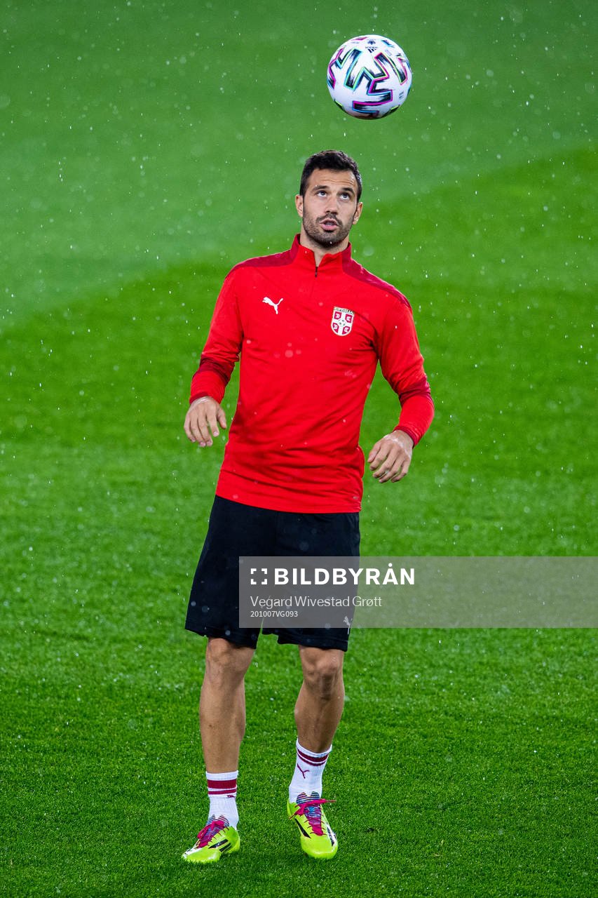 Luka Milivojević of the Serbian national football team