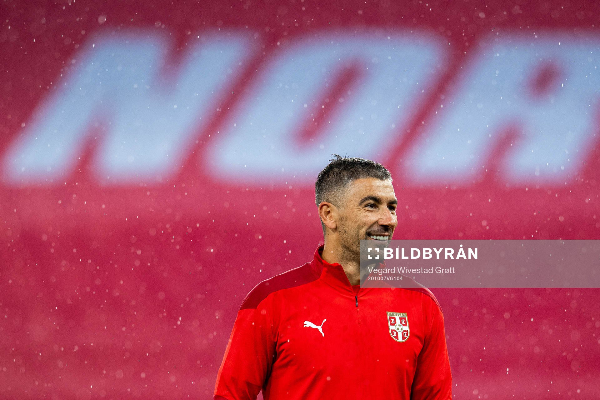 Aleksandar Kolarov of the Serbian national football team