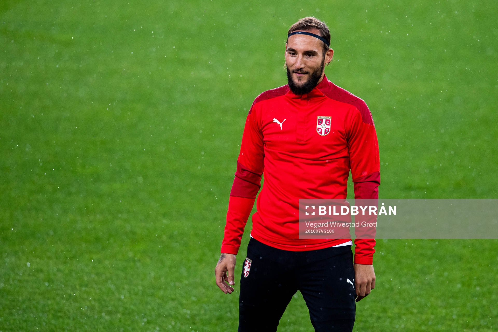 Nemanja Gudelj of the Serbian national football team