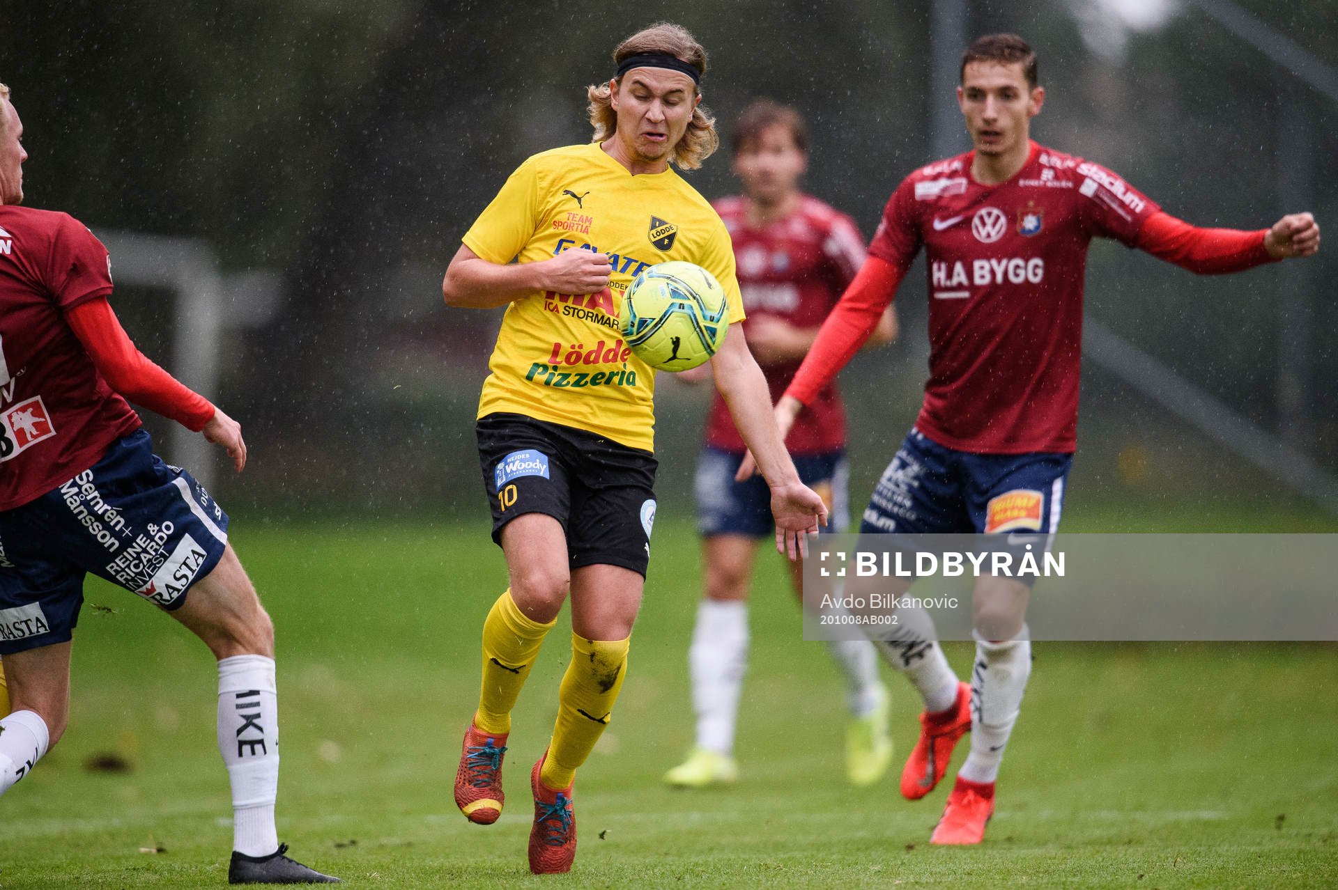 Löddes Jesper Edlund under fotbollsmatchen i Svenska Cupen mellan Lödde och Örgryte den 8 oktober 2020 i Löddeköpinge.