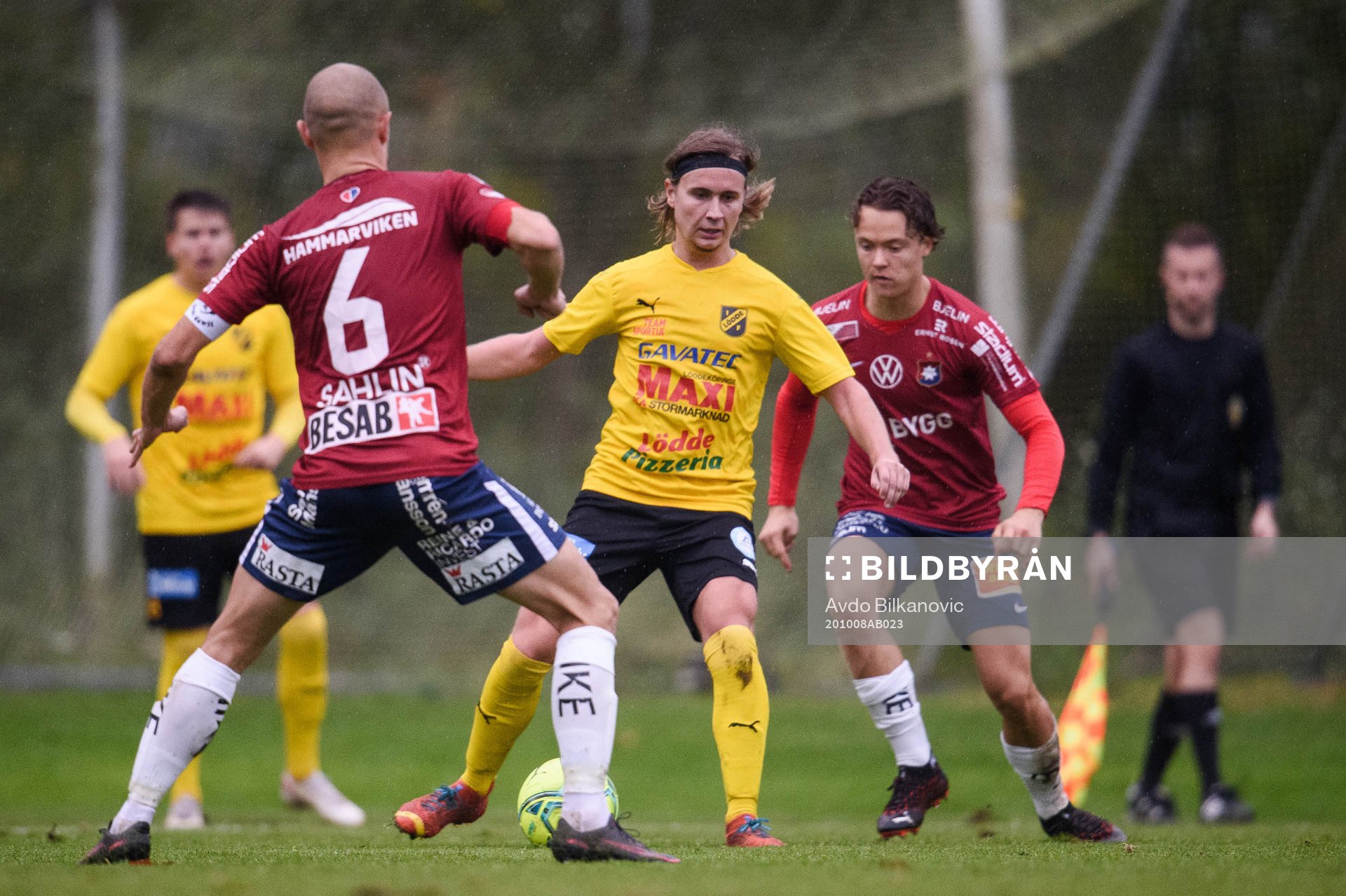 Löddes Jesper Edlund under fotbollsmatchen i Svenska Cupen mellan Lödde och Örgryte den 8 oktober 2020 i Löddeköpinge.