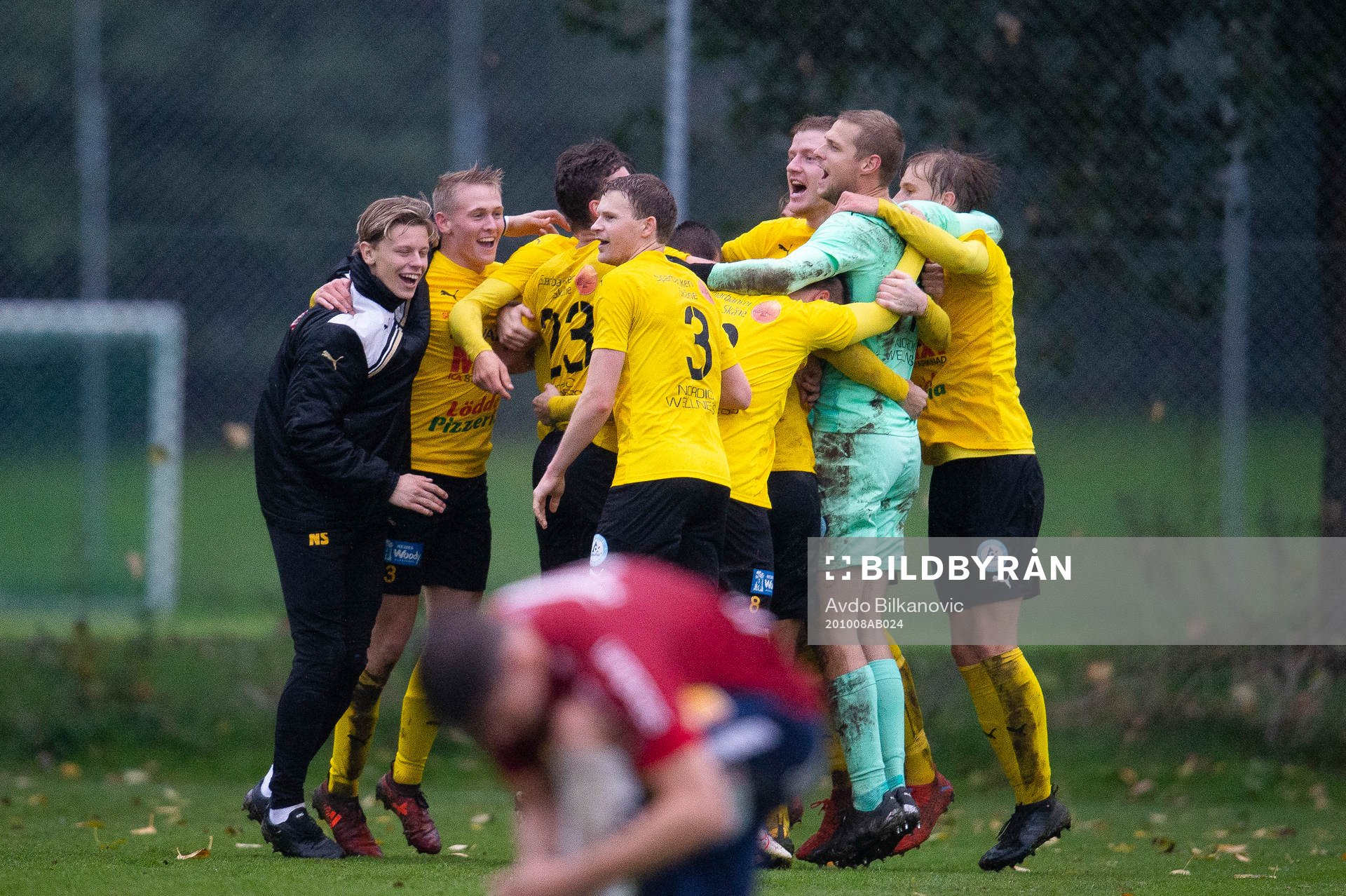 Löddes spelare jublar