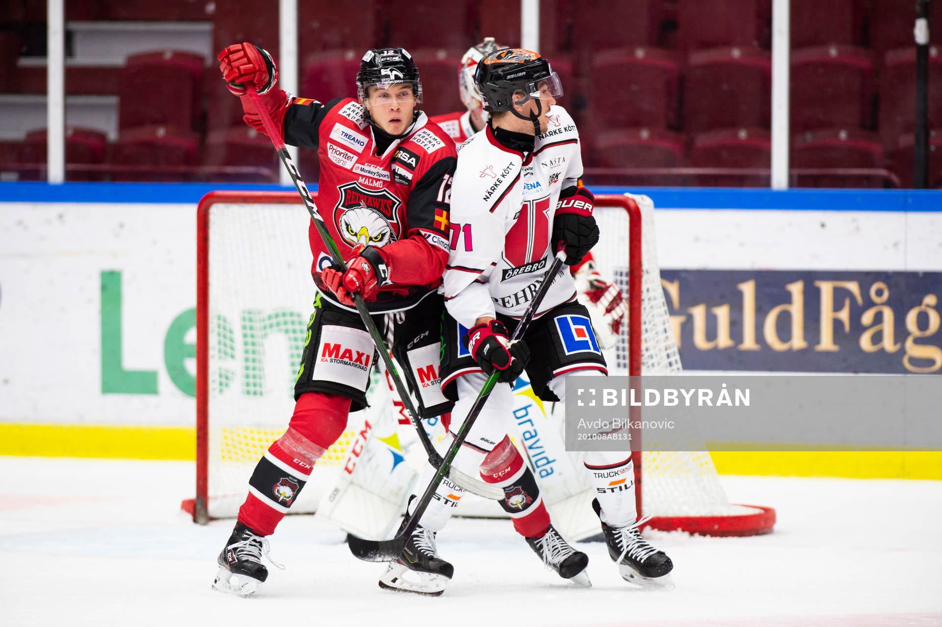 Malmö Redhawks Linus Lindstrand-Cronholm  och Örebros