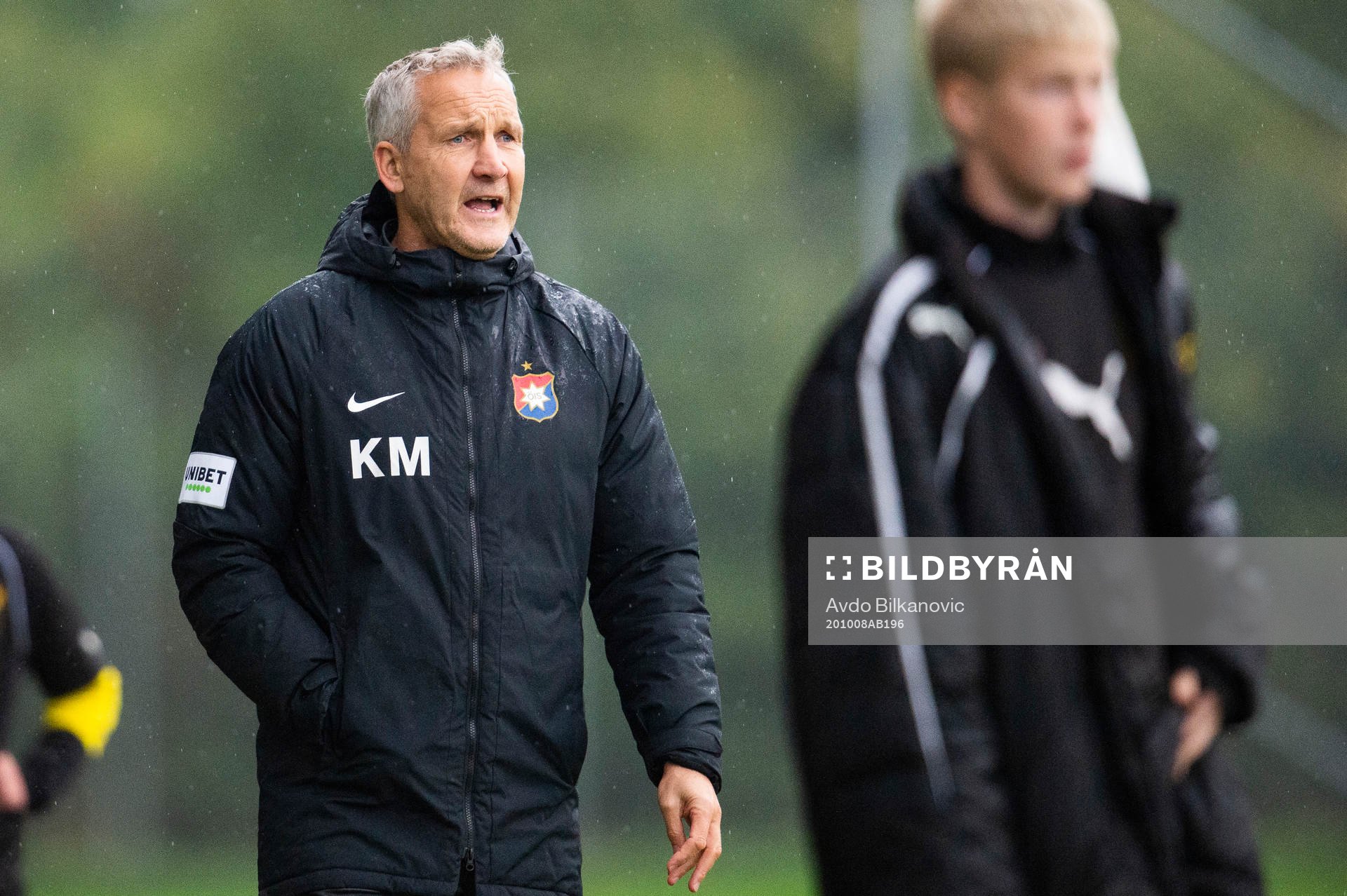 Örgrytes tränare Keith Millen under fotbollsmatchen i Svenska Cupen mellan Lödde och Örgryte den 8 oktober 2020 i Löddeköpinge.