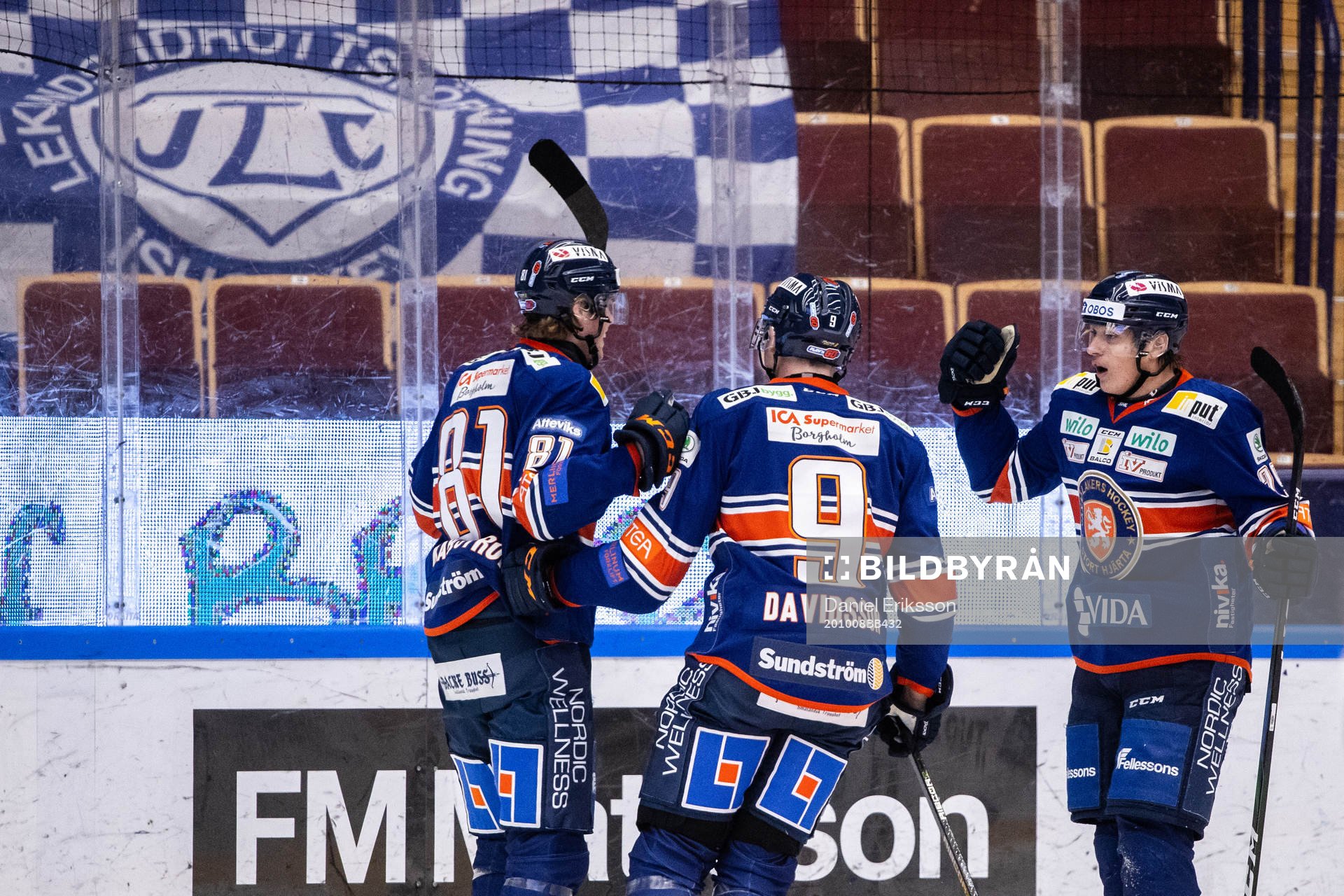 Växjös Fredrik Karlström , Marcus Davidsson och Pontus