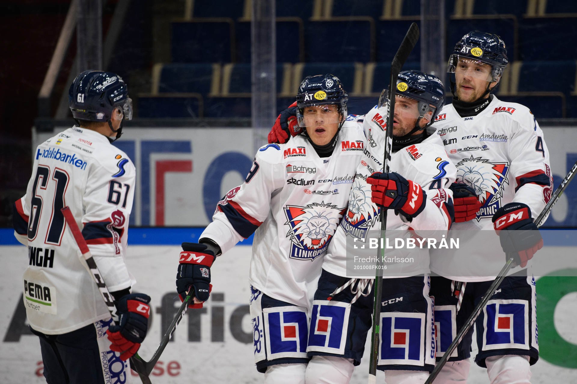 Linköpings Markus Ljungh, Patrik Lundh , Broc Little och