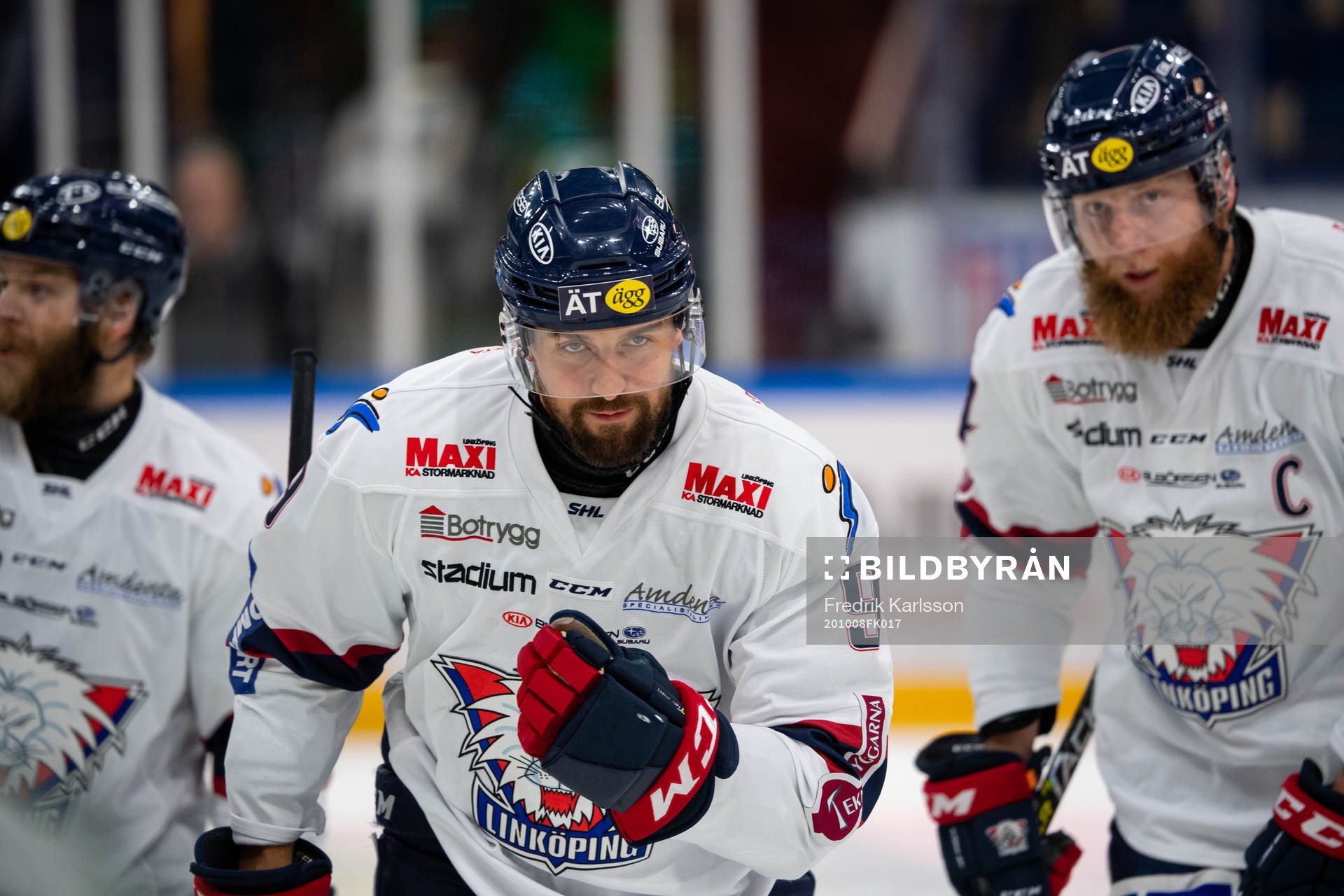 Linköpings Mikael Frycklund och Jonas Junland jublar