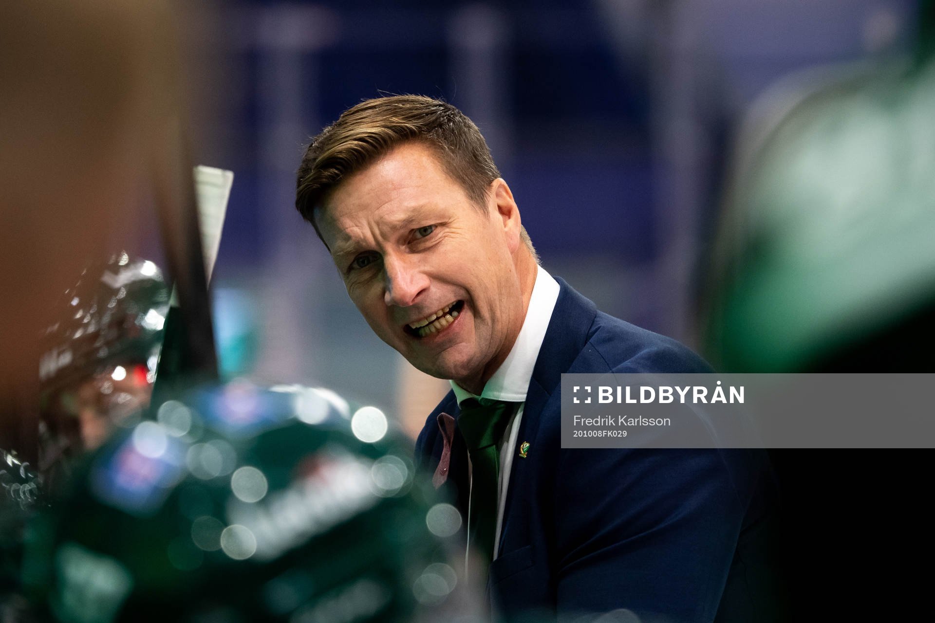Färjestads huvudtränare Johan Pennerborn