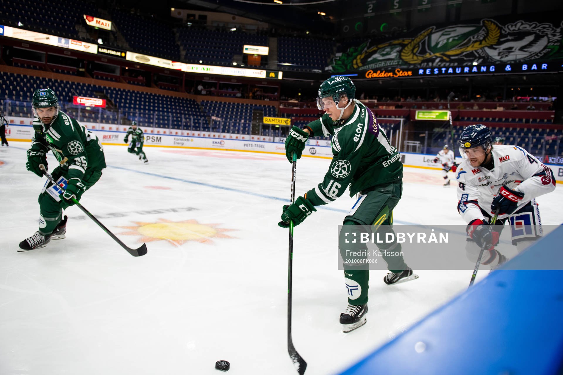Färjestads Martin Johansson, Linus Lööf och Linköpings