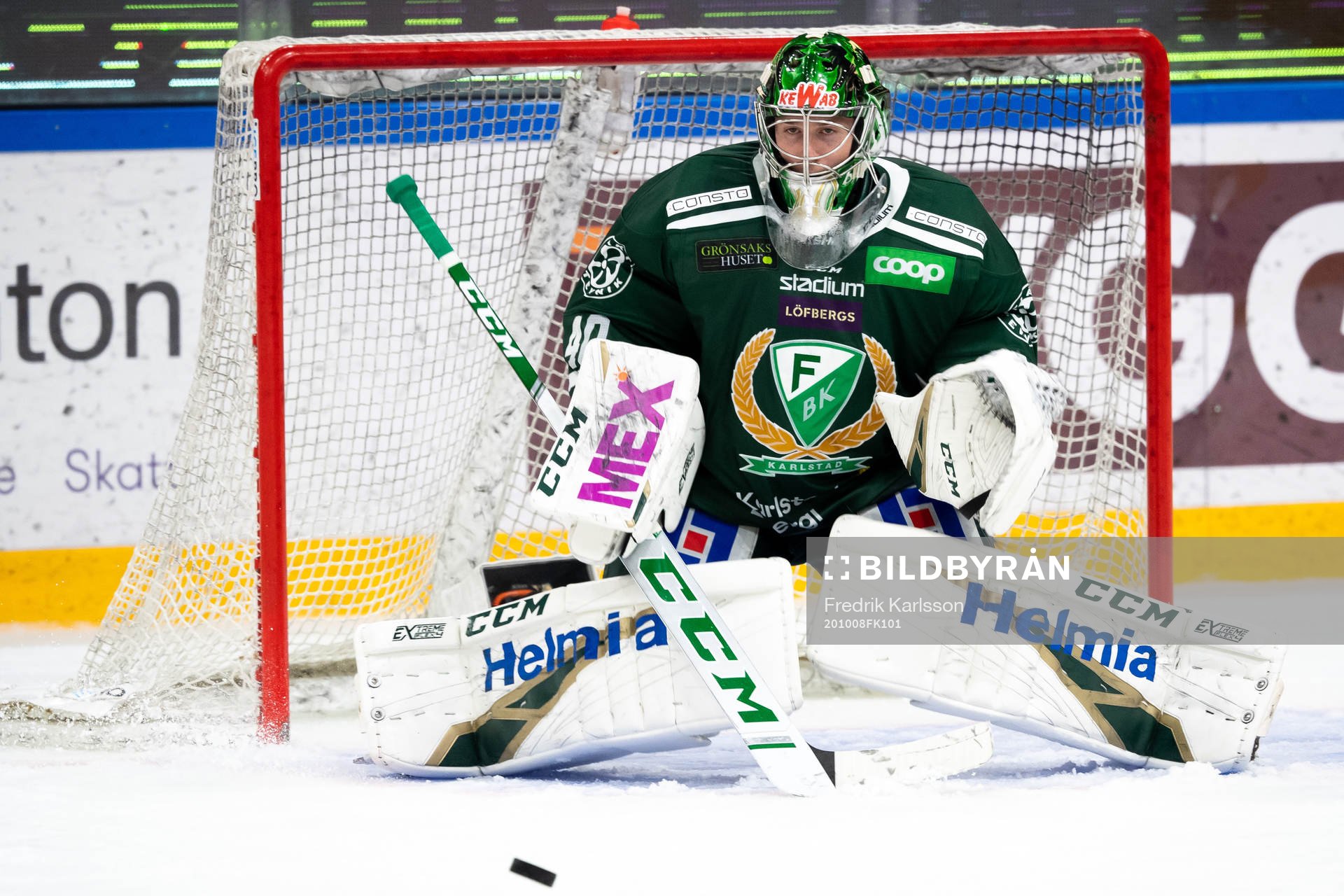 Färjestads målvakt Henrik Haukeland