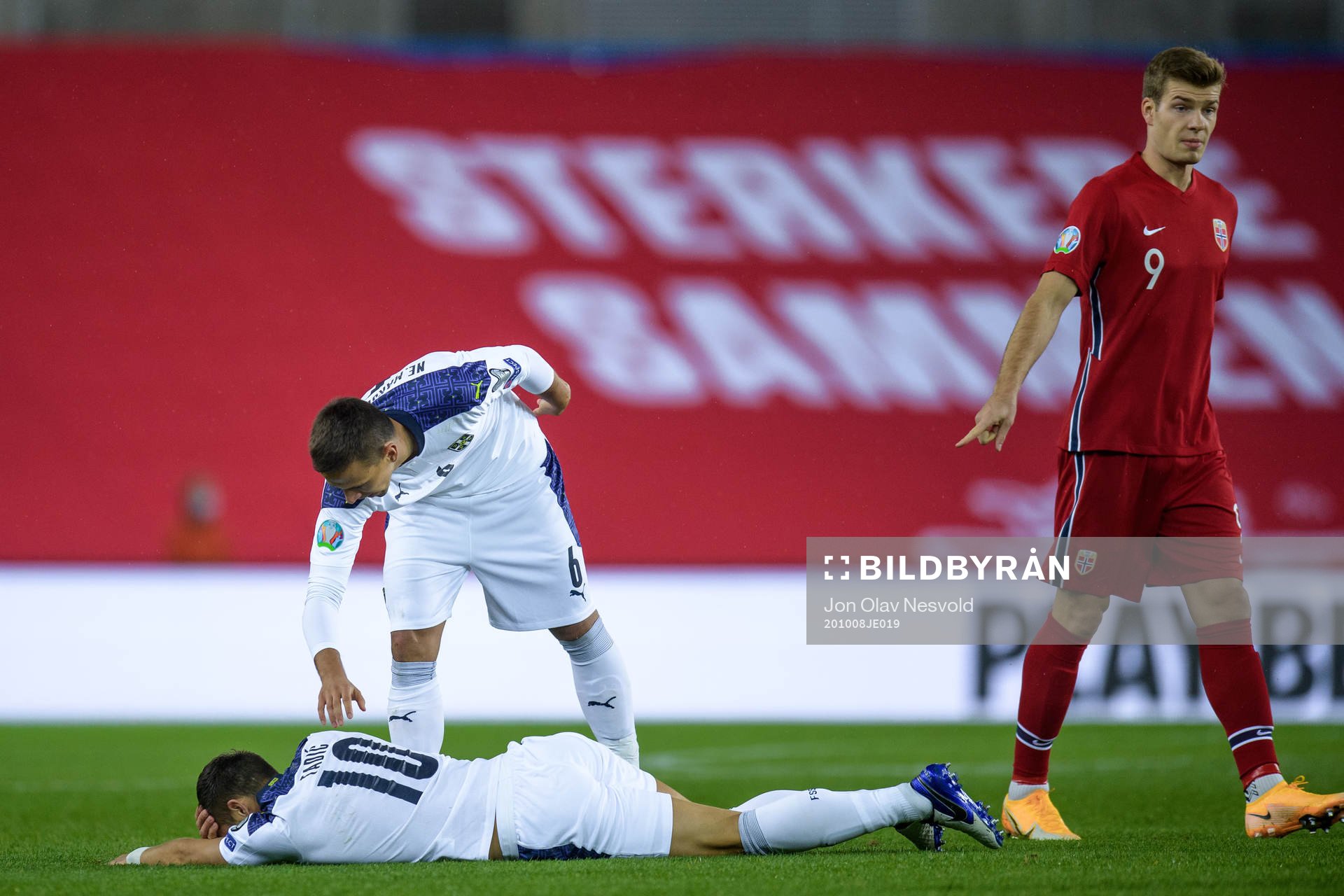 Dusan Tadicm Nemanja Maksimovic of Serbia and Alexander