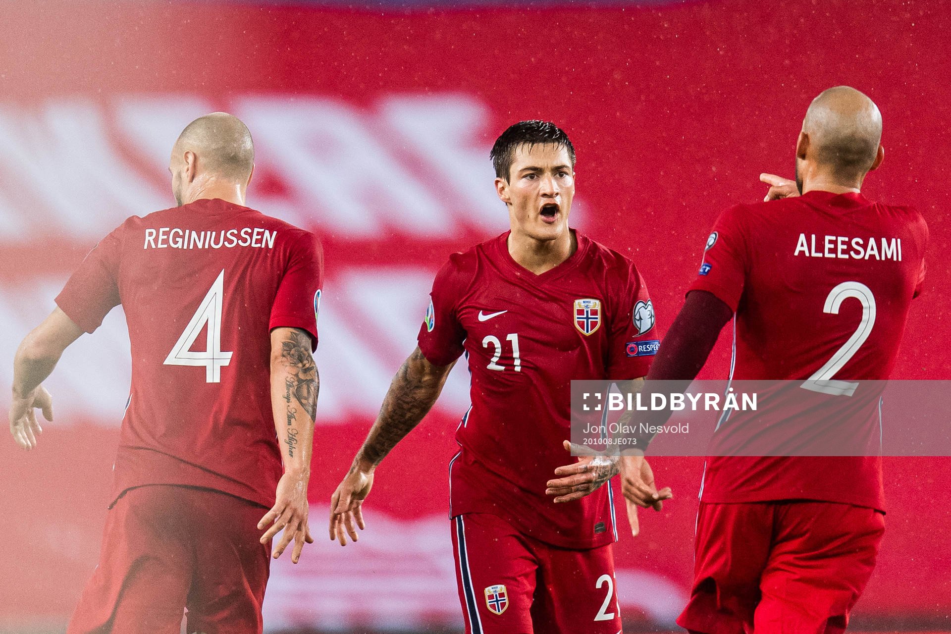 Tore Reginiussen, Mathias Normann and Haitam Aleesami of