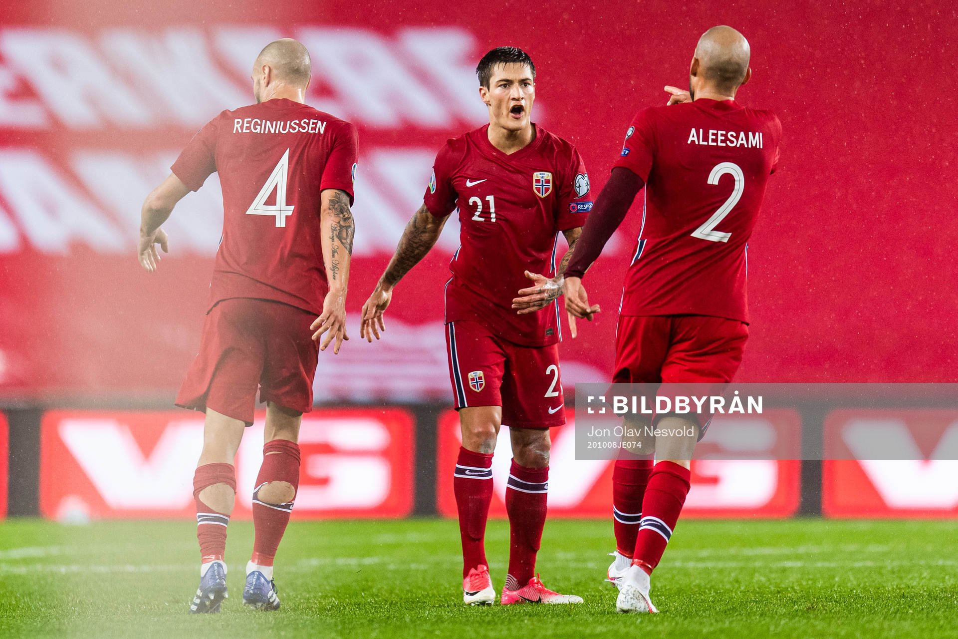 Tore Reginiussen, Mathias Normann and Haitam Aleesami of