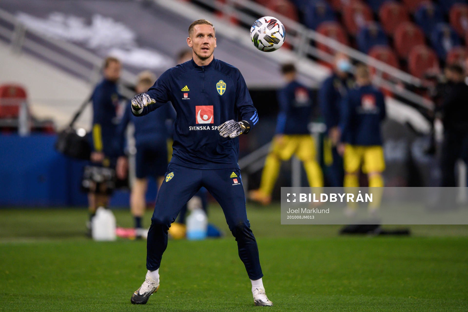 Goalkeeper Robin Olsen of Sweden
