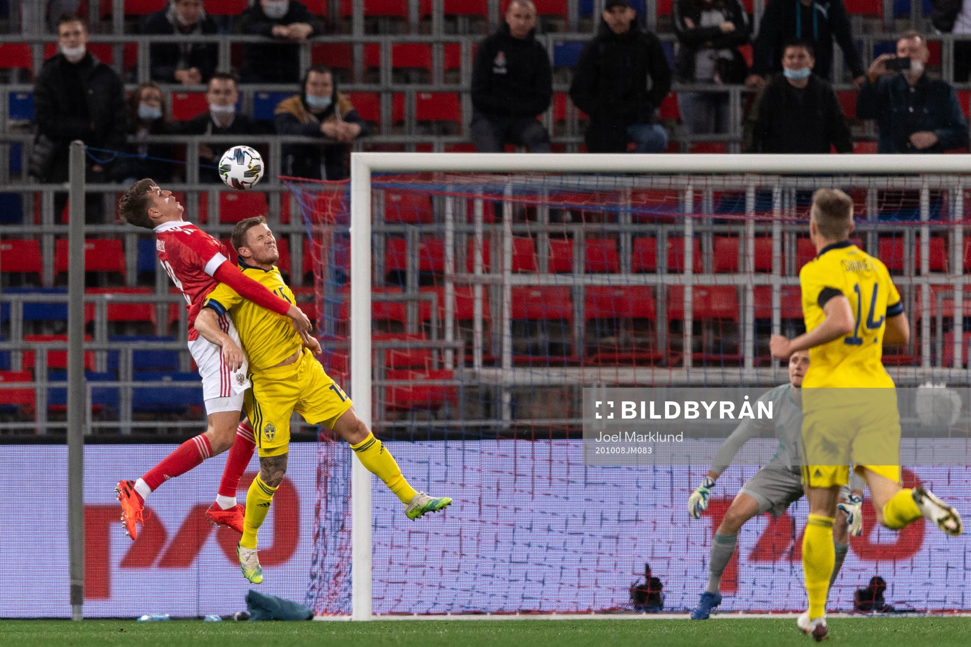Mattias Johansson of Sweden and Aleksandr Sobolev of Russia