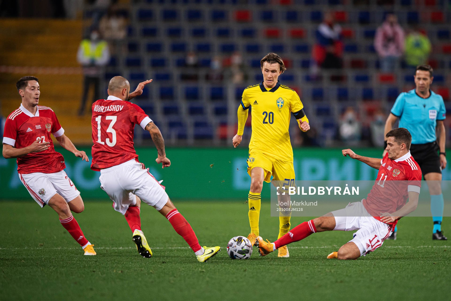 Daler Kuzyaev, Fedor Kudryashov and Roman Zobnin of Russia