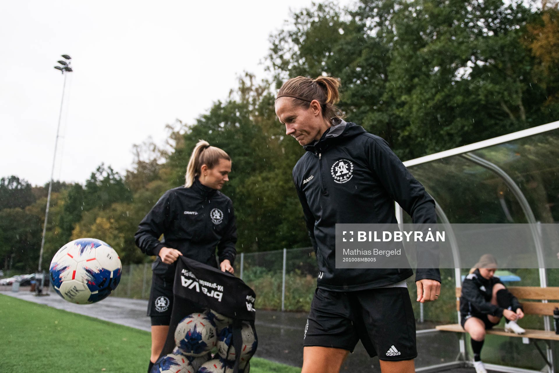 Alingsås KIK:s Jessica Julin under en fotbollsträning den 8 oktober 2020 i Alingsås.