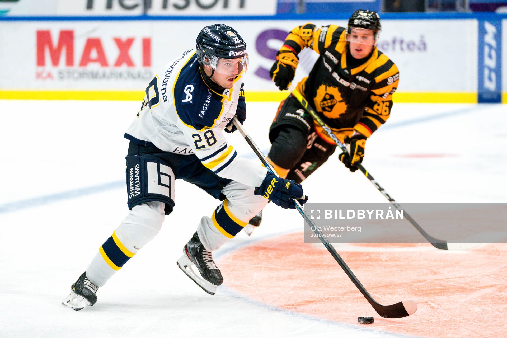 s Johannes Kinnvall och Skellefteås Tyler Morley