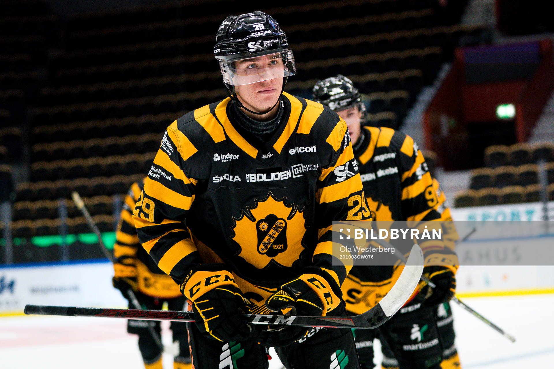 Skellefteås Albin Sundsvik jublar