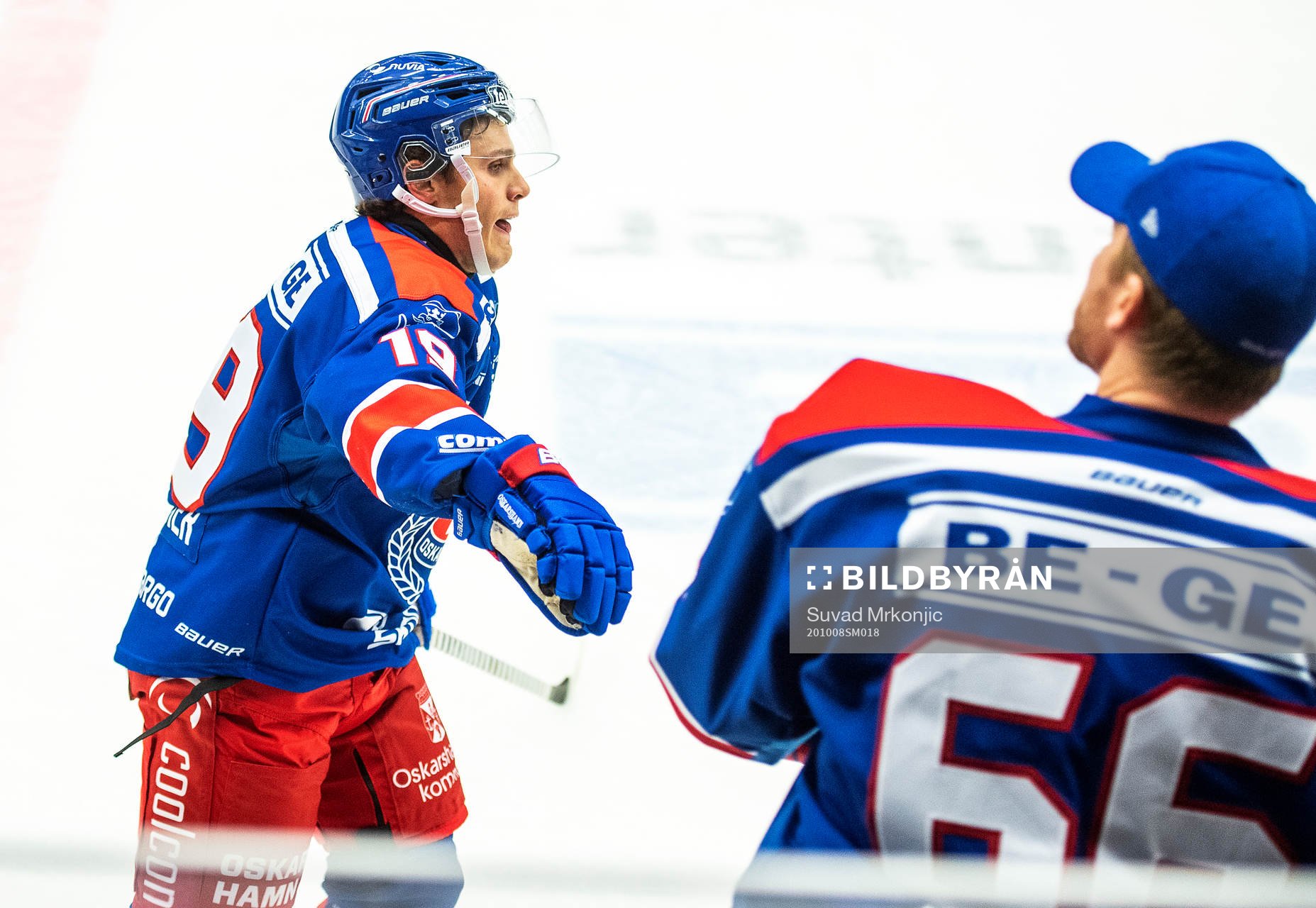 Oskarshamns Tyler Kelleher  jublar