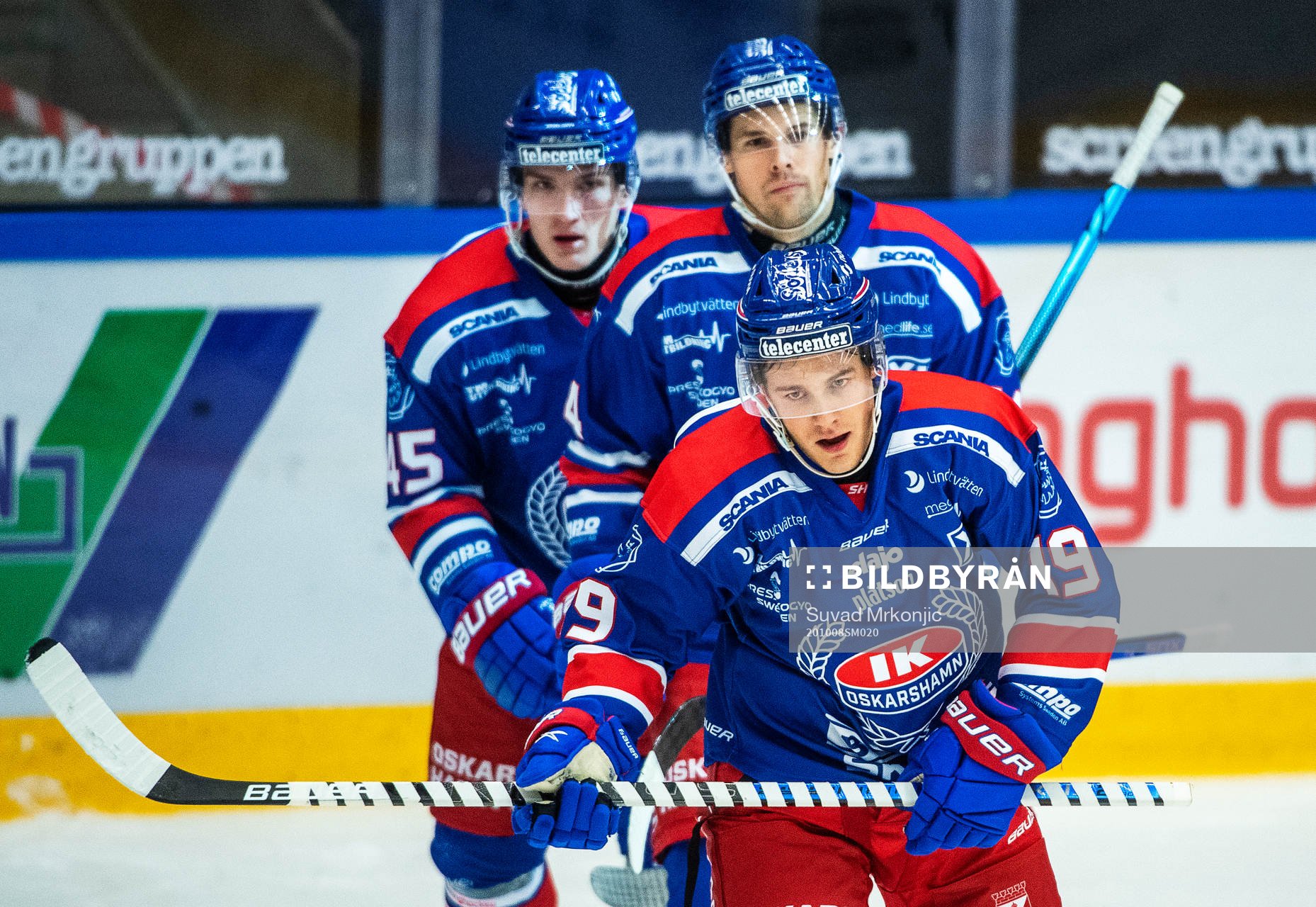 Oskarshamns Tyler Kelleher jublar
