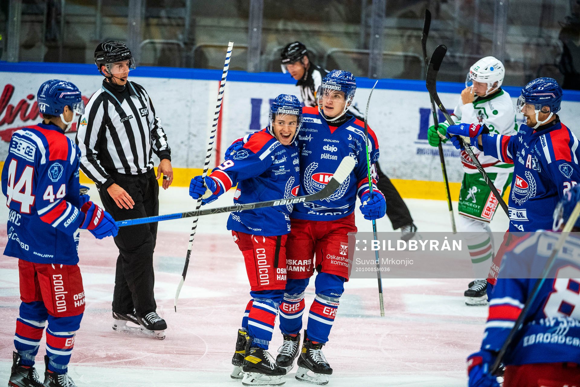 Oskarshamns Tyler Kelleher  jublar