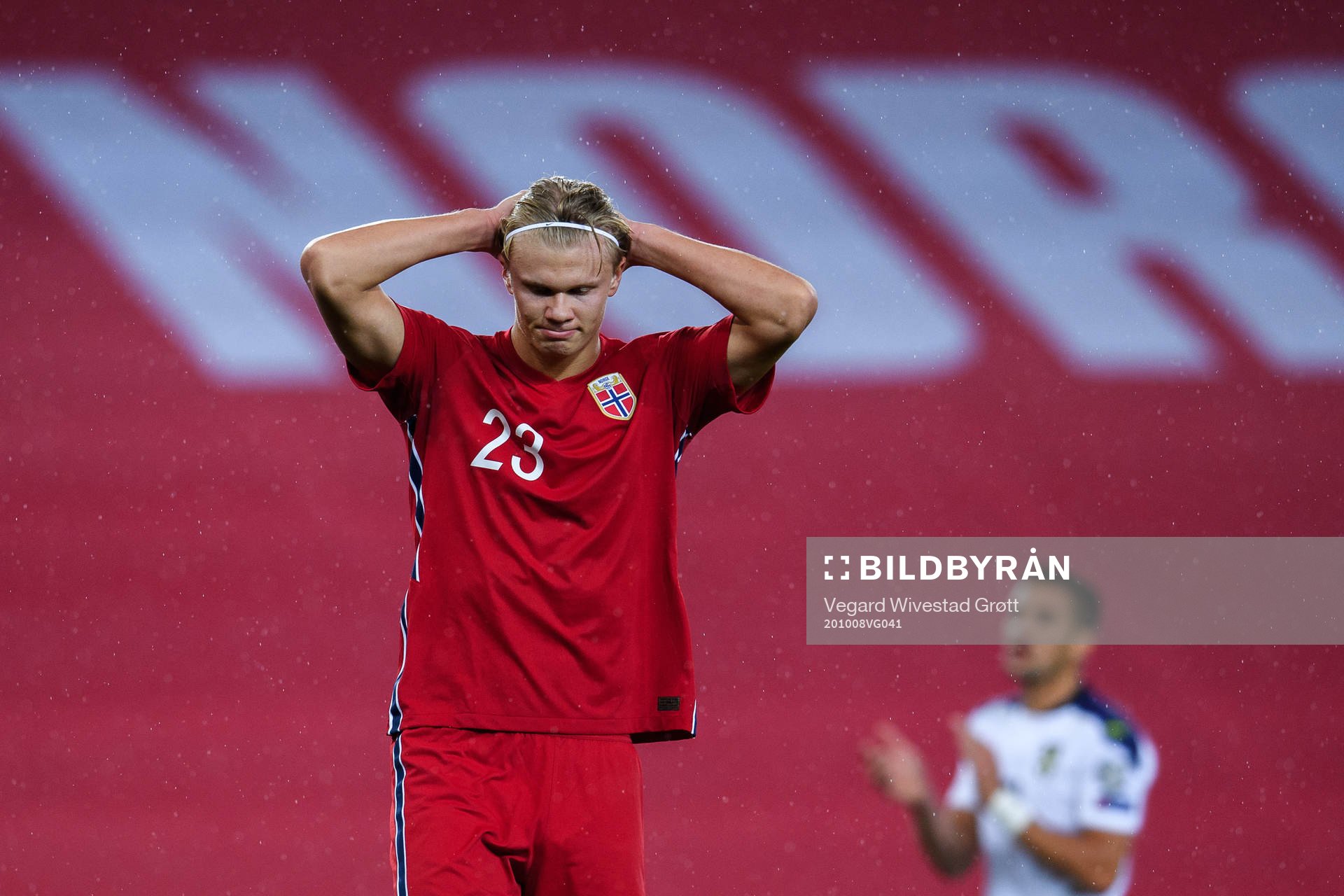 Erling Braut Haaland of Norway looks dejected