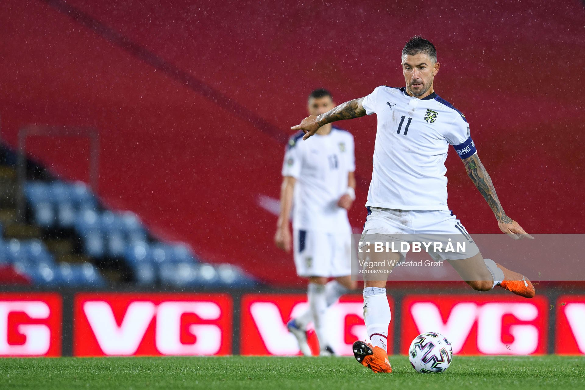 Aleksandar Kolarov of Serbia