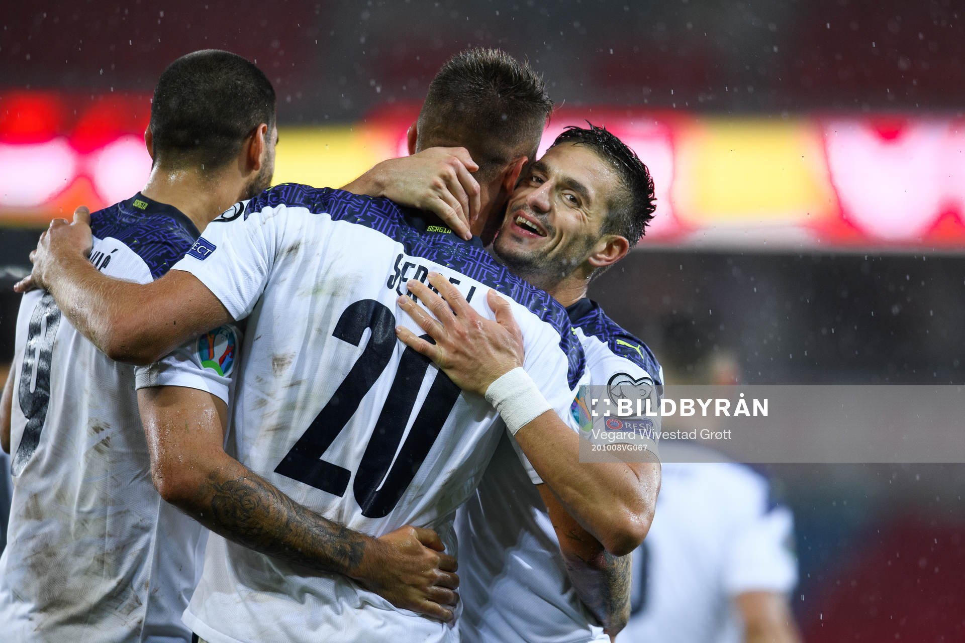 Sergej Milinkovic-Savic, Aleksandar Mitrovic and Dusan