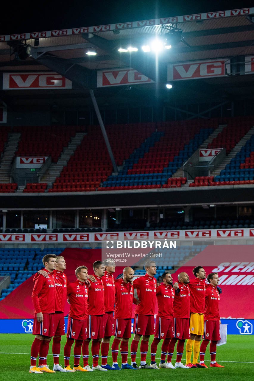 Alexander Sørloth, Erling Braut Haaland, Martin Ødegaard,
