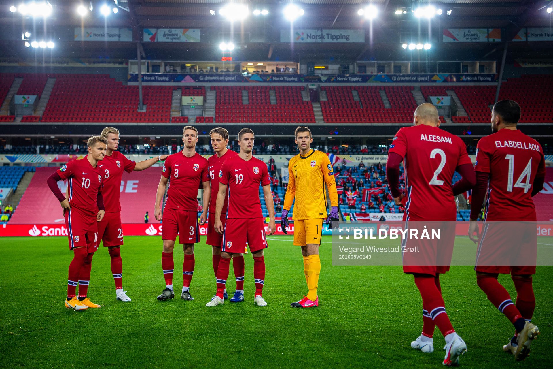 Martin Ødegaard, Erling Braut Haaland, Kristoffer Ajer,
