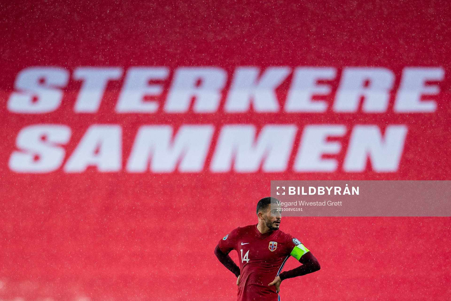Omar Elabdellaoui of Norway looks dejected