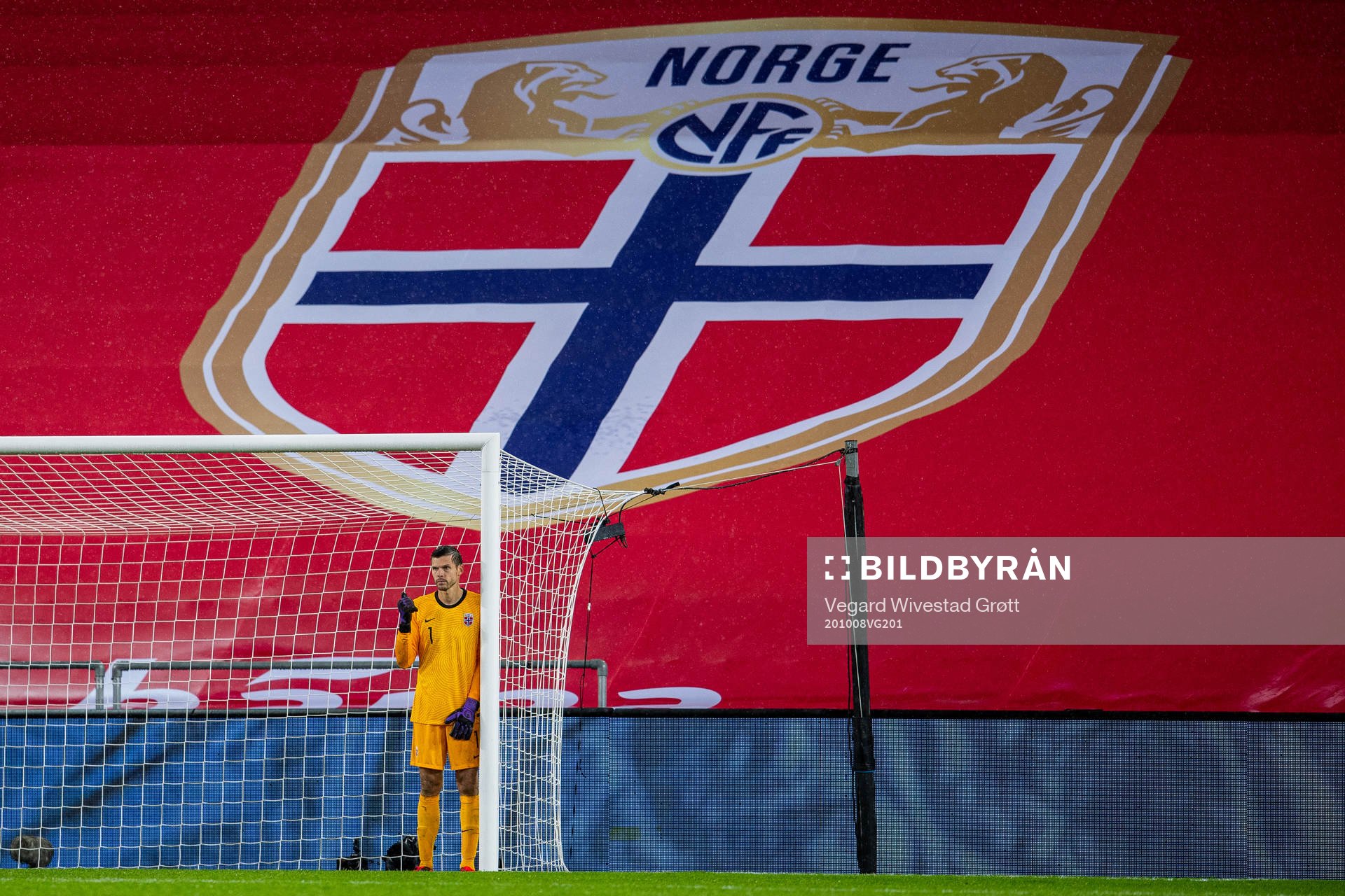 Goalkeeper Rune Almenning Jarstein of Norway