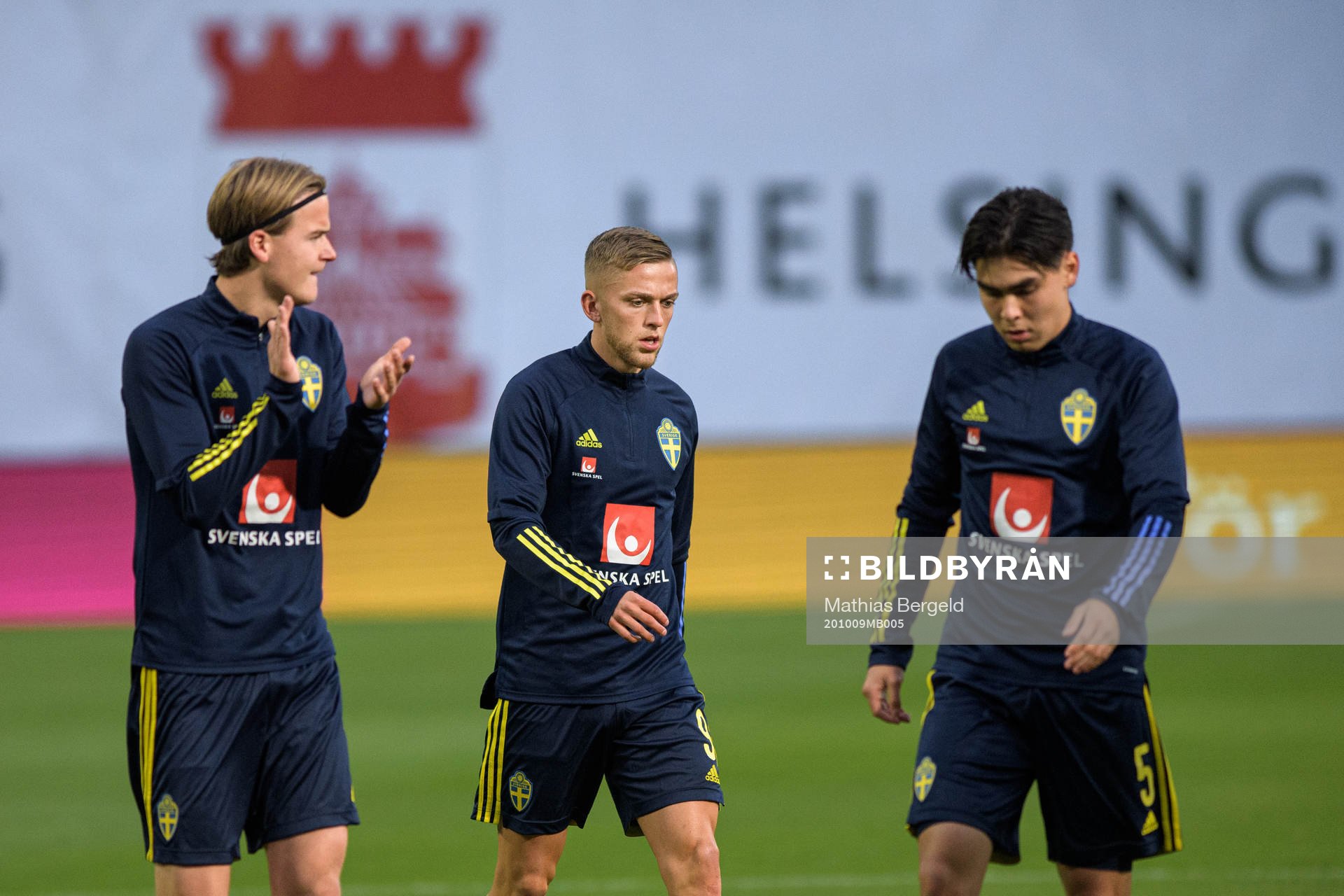 August Erlingmark, Jesper Karlsson and Eric Kahl of Sweden