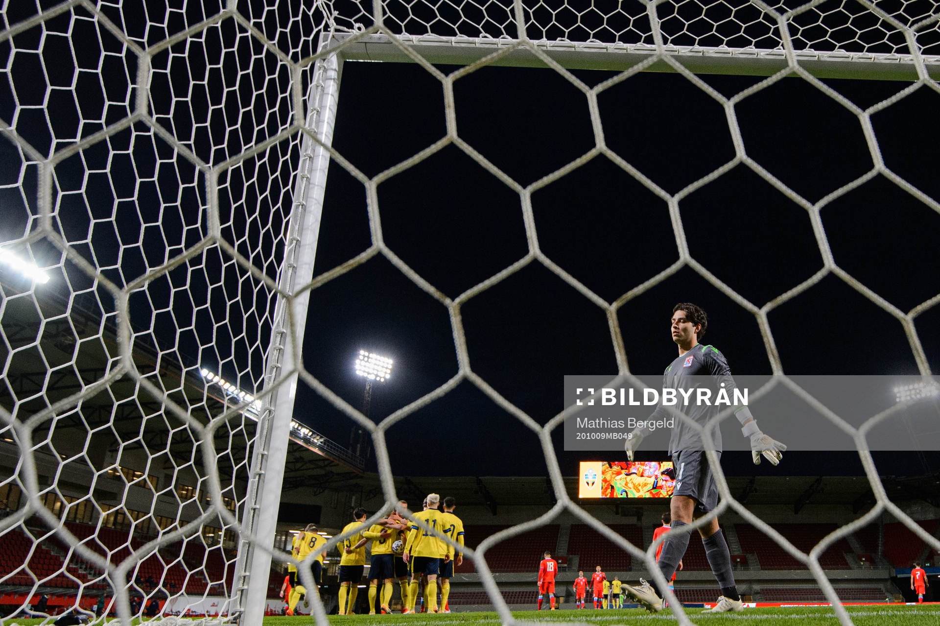 goalkeeper Tom Ottele of Luxembourg looks dejected