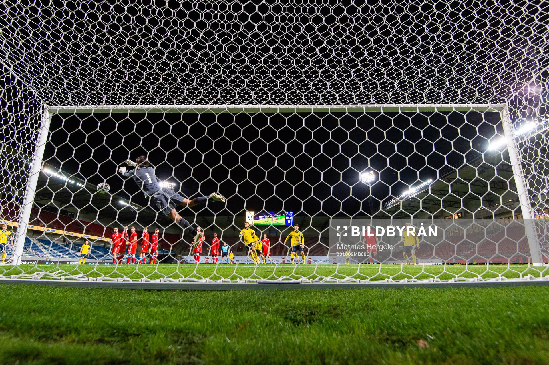 Goalkeeper Tom Ottele of Luxembourg with a save