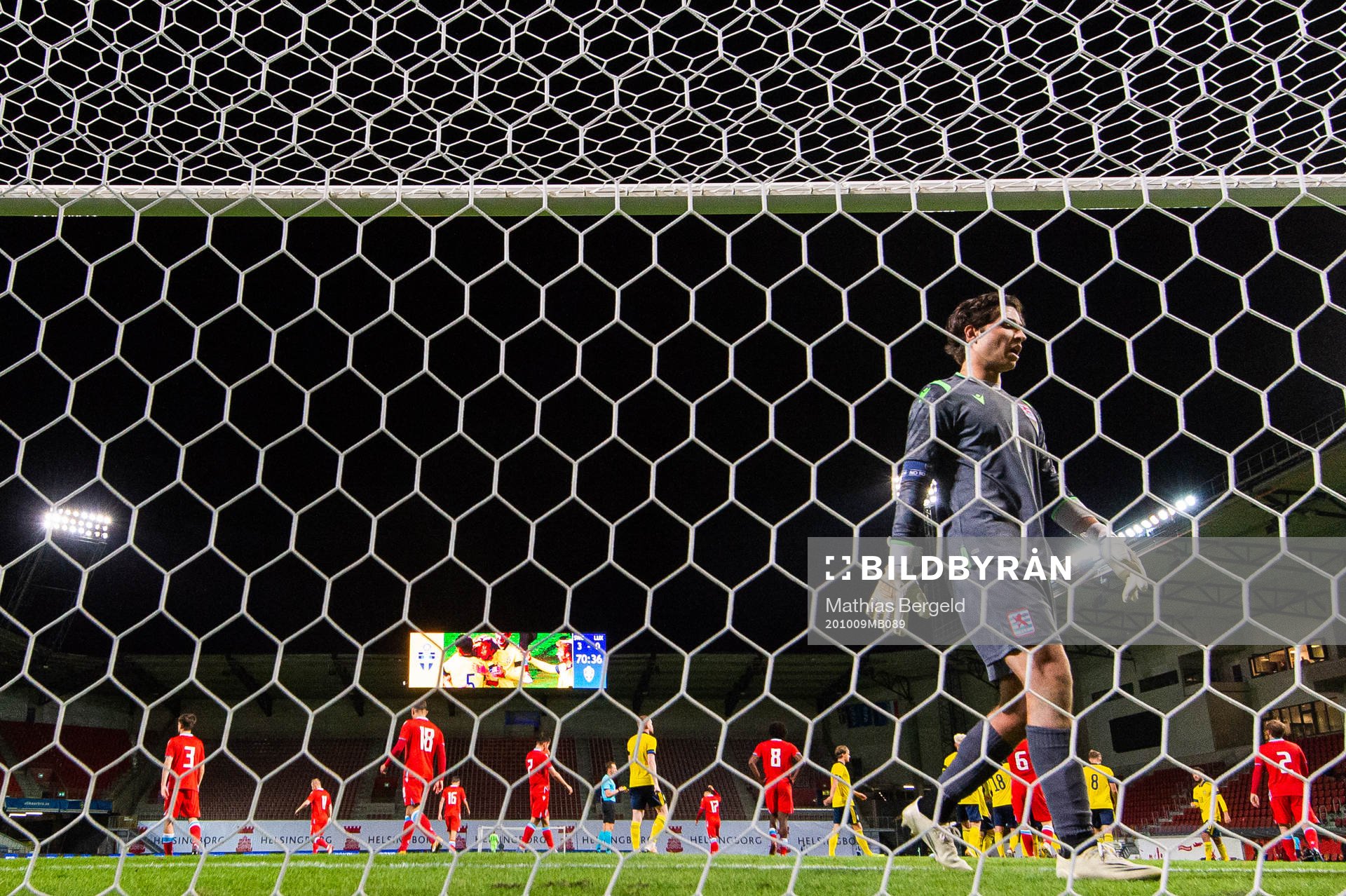 goalkeeper Tom Ottele of Luxembourg looks dejected