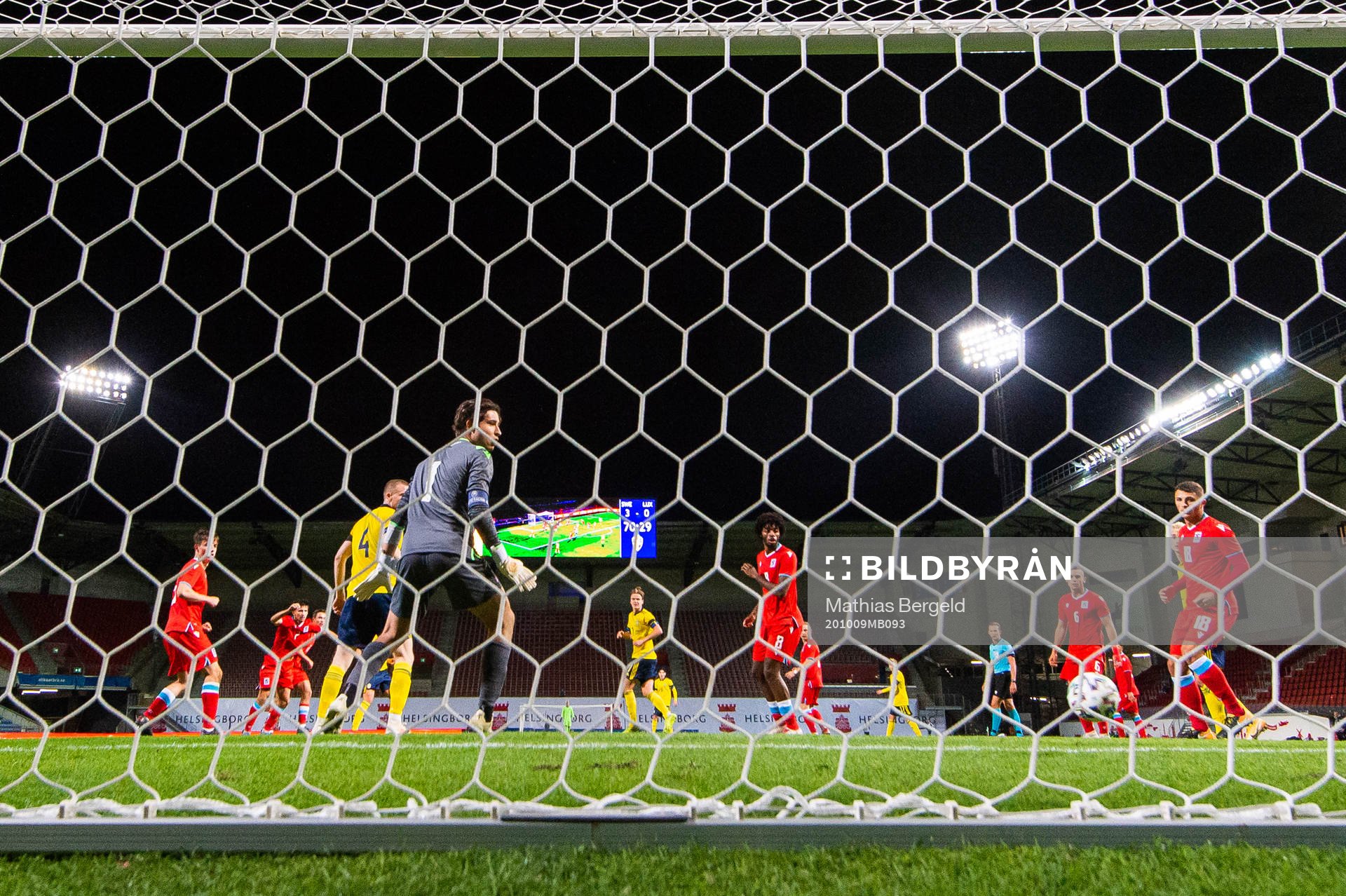 during the UEFA Under-21 Qualifier football match between