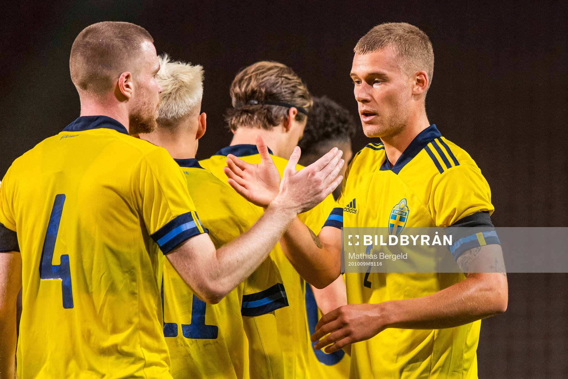 Thomas Isherwood and Felix Beijmo of Sweden celebrate