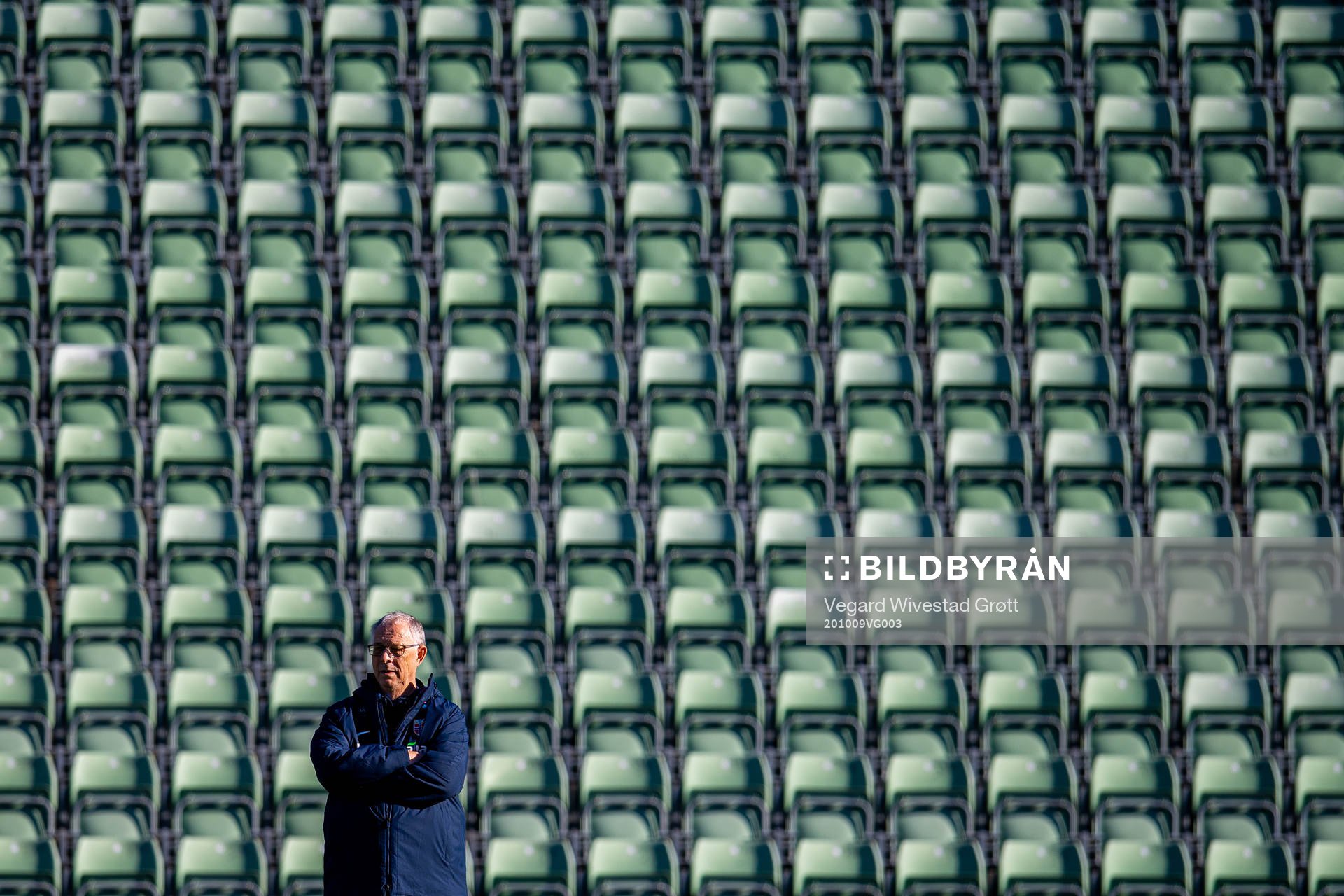 Lars Lagerbäck, head coach of the Norwegian national