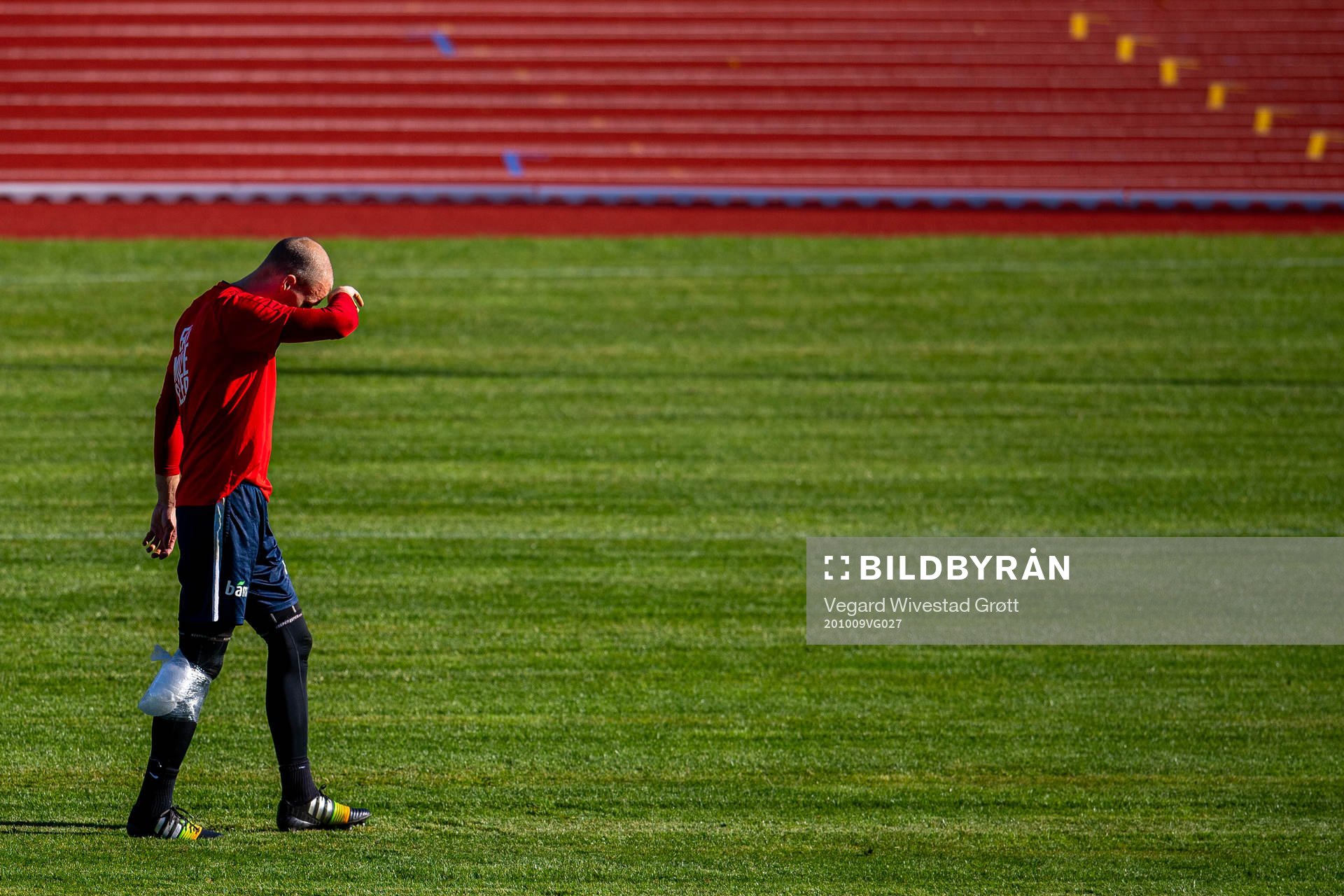Goalkeeper André Hansen of the Norwegian national football