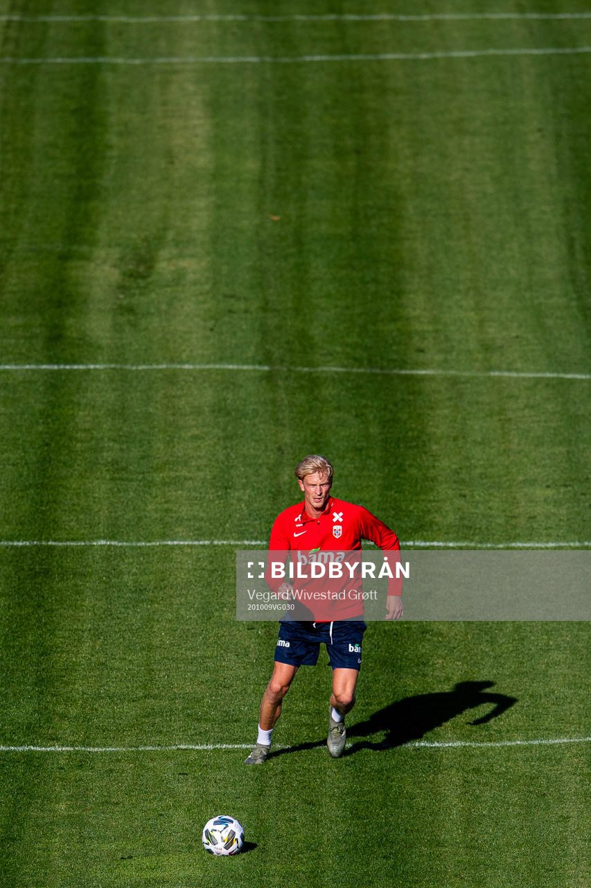 Morten Thorsby of the Norwegian national football team