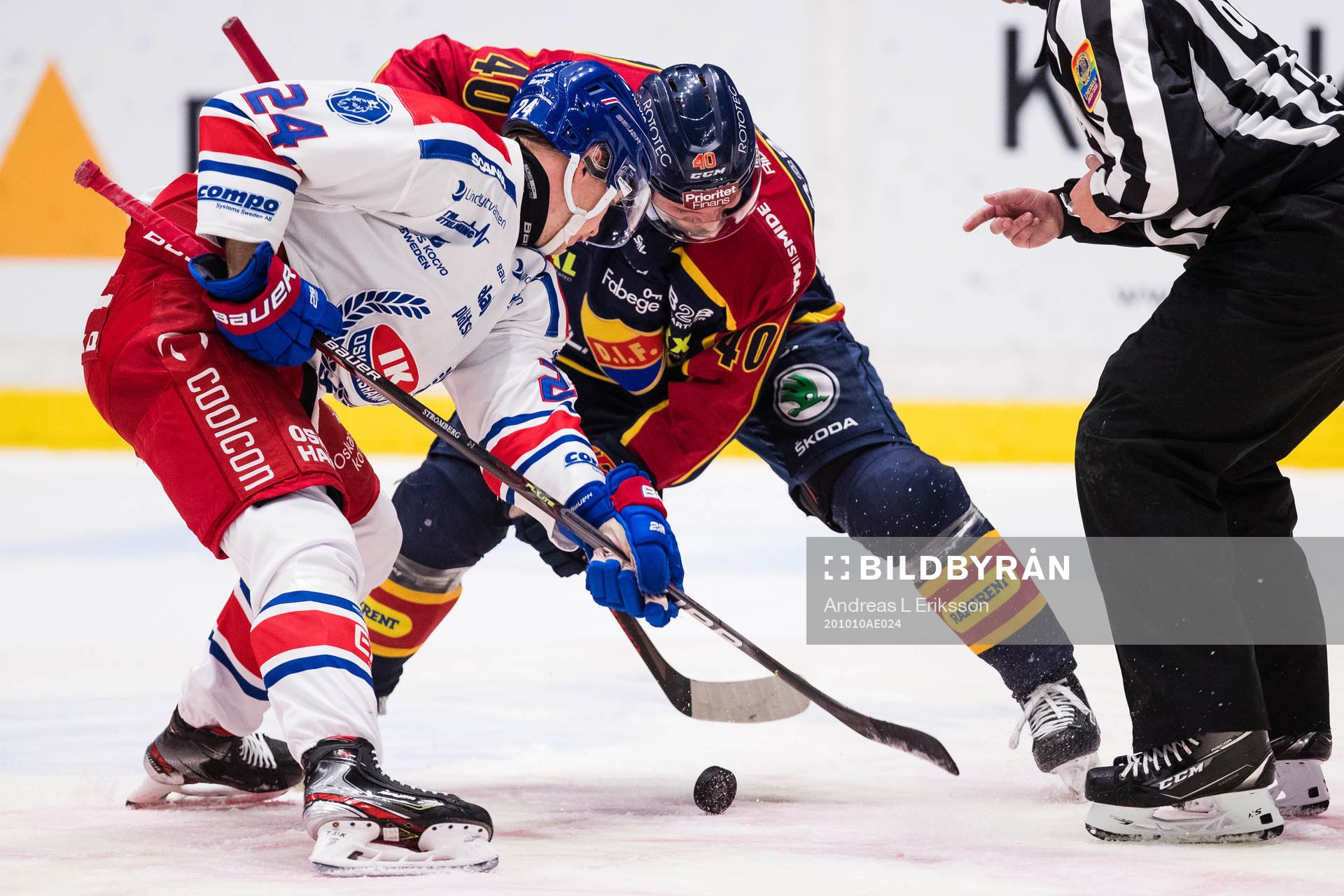 Oskarshamns Kim Strömberg och Djurgårdens Jacob Josefson