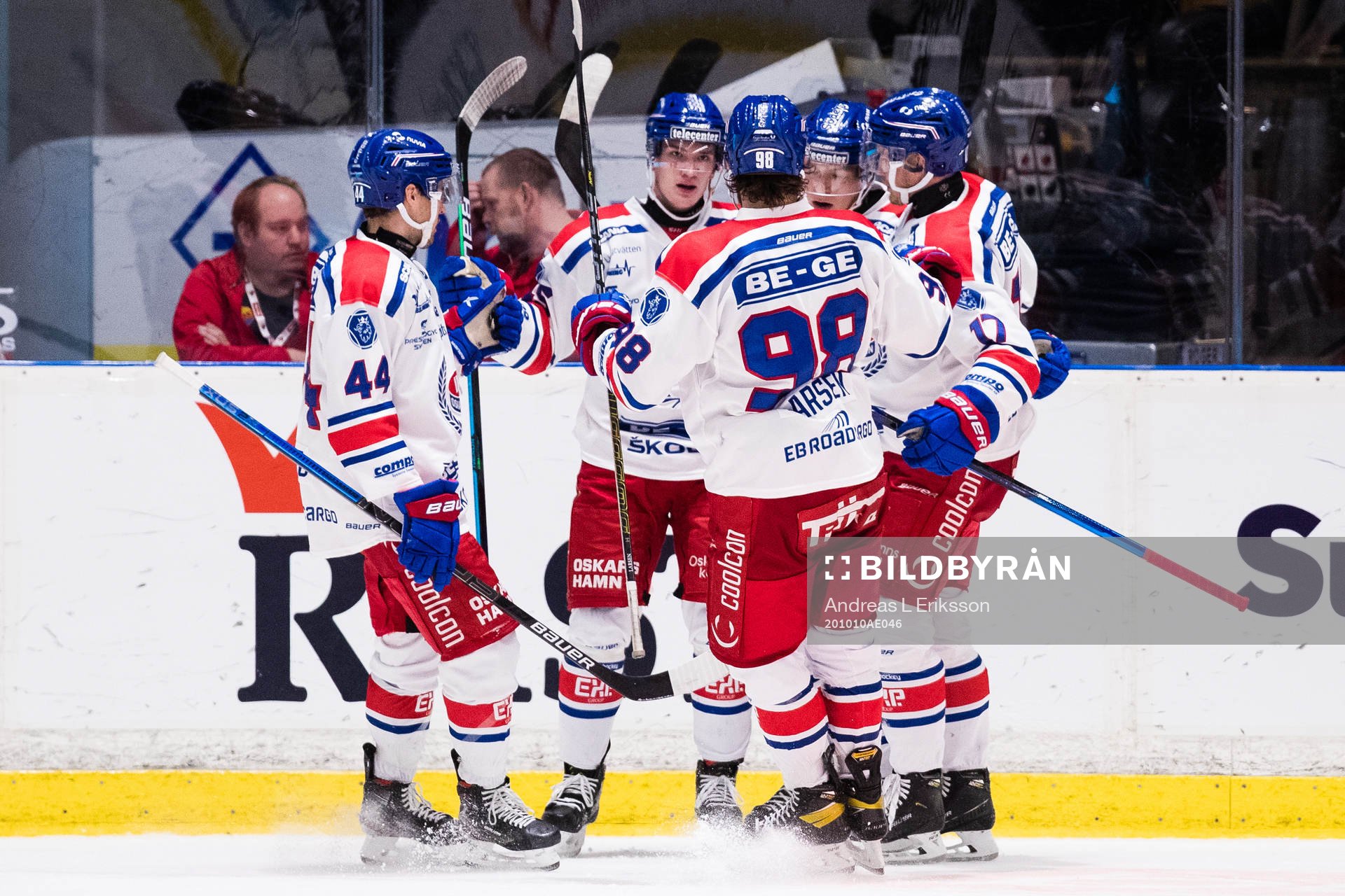 Oskarshamns Nolan Zajac, Oliver Larsen och Jonas Engström