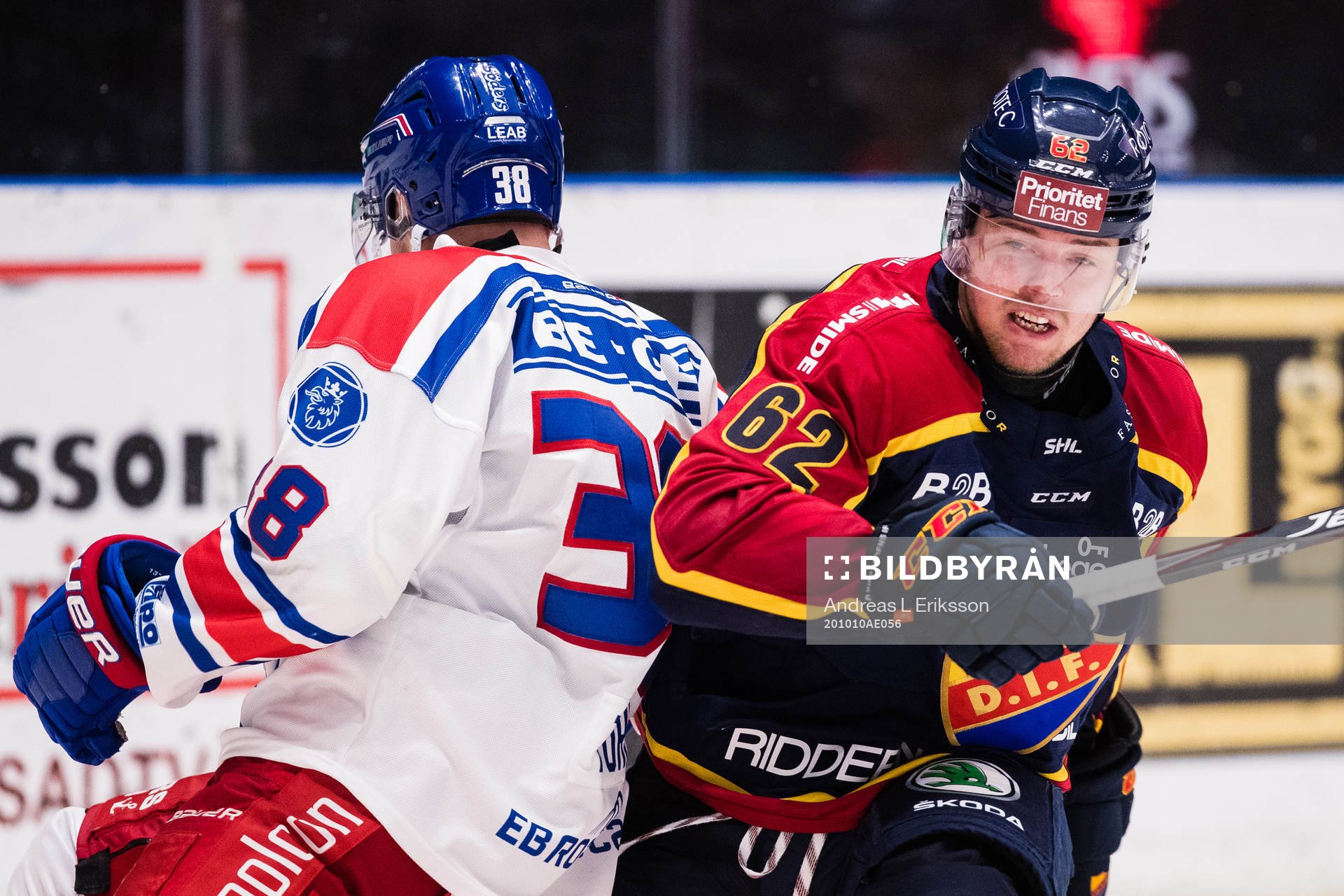 Oskarshamns Nichlas Torp och Djurgårdens Manuel Ågren