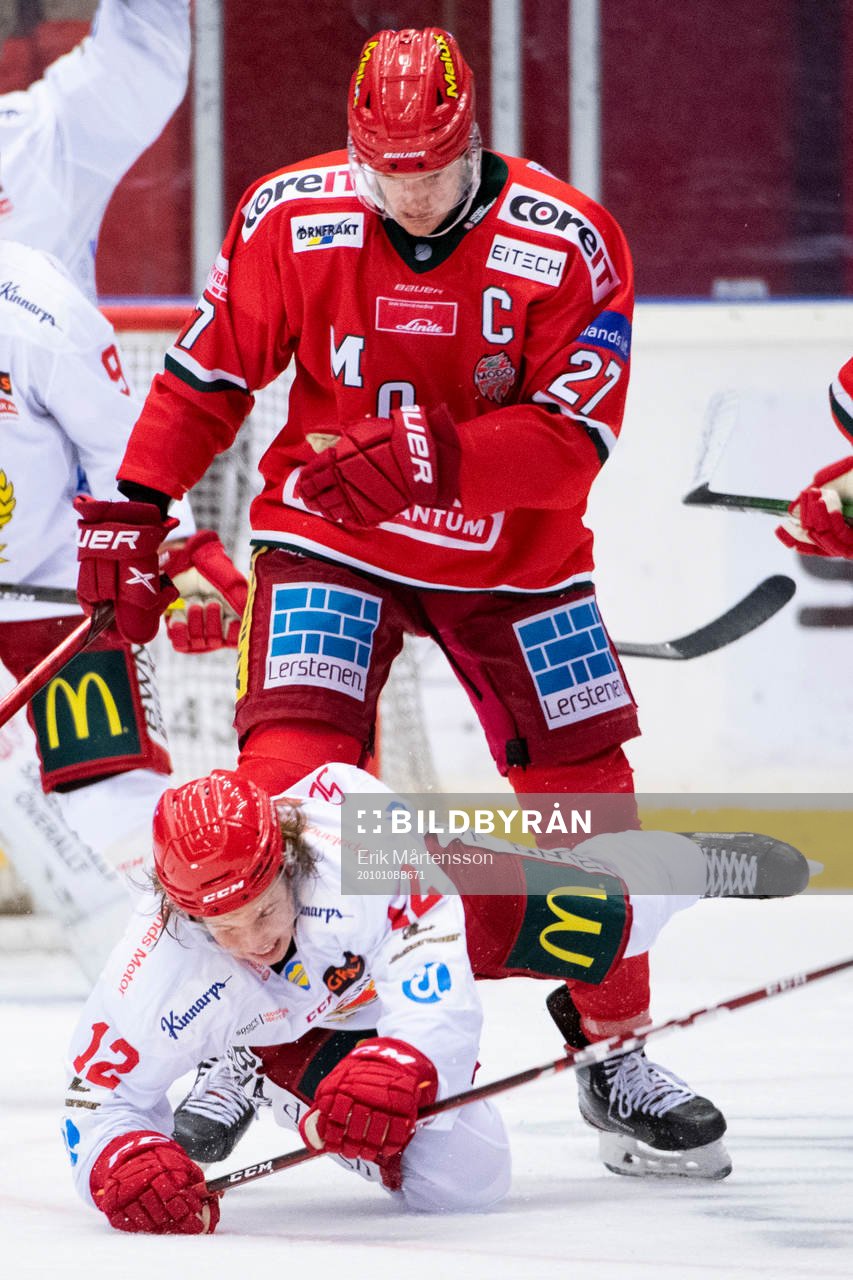 Almtunas Tim Söderlund och Modos Brendan Mikkelson