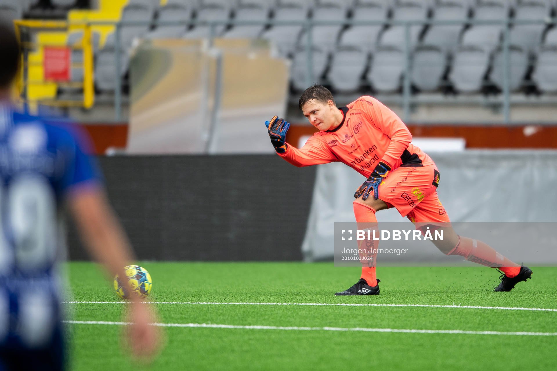 Elfsborgs målvakt Sebastian Jonsson under fotbollsmatchen i P19 Allsvenskan mellan Elfsborg och IFK Göteborg den 10 oktober 2020 i Borås.