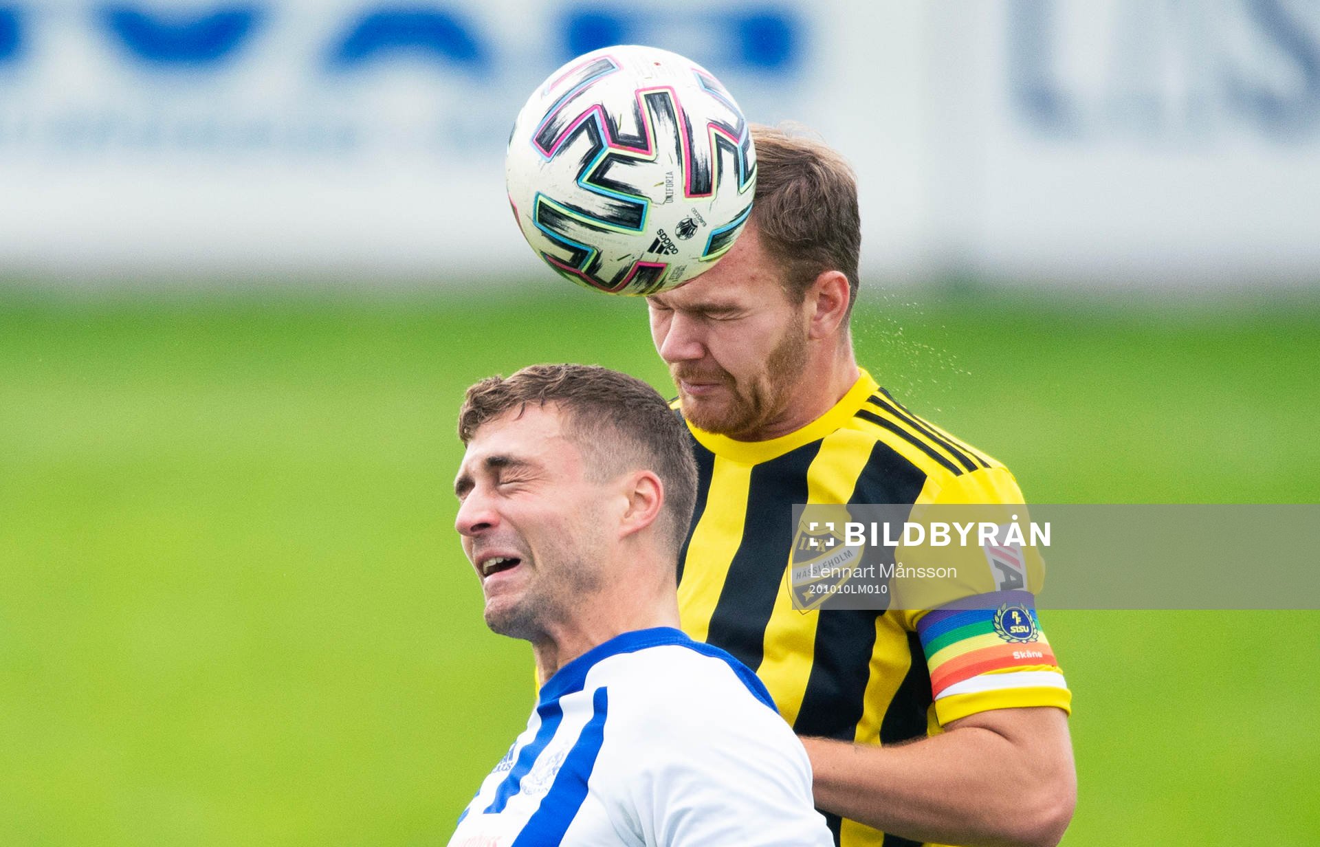 IFK Hässleholms William Andersson i matchen mellan IFK Hässleholm och IFK Karlshamn i Hässleholm den 10 oktober 2020. 
