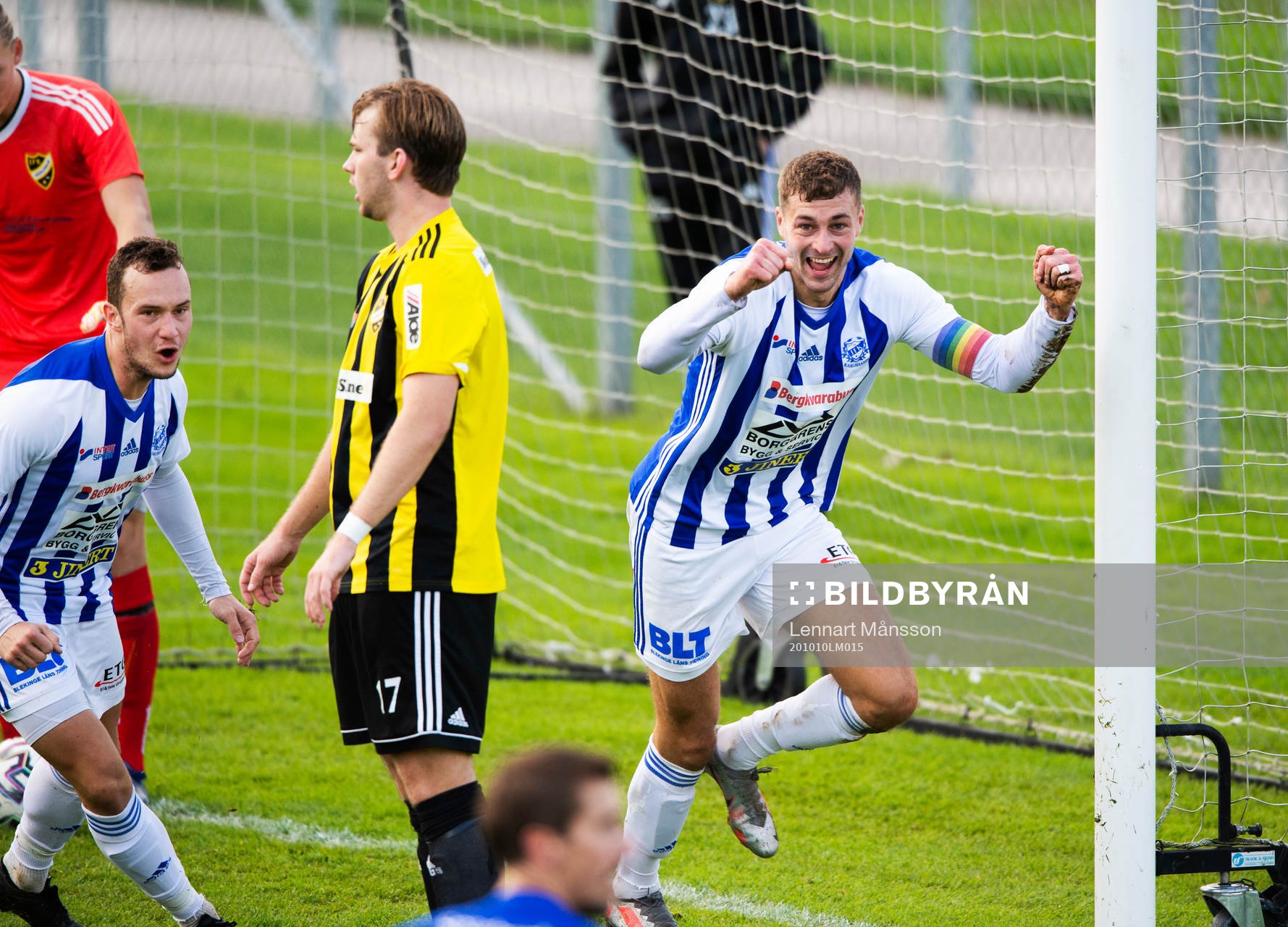 IFK Karlshamns Karl Lindqvist i matchen mellan IFK